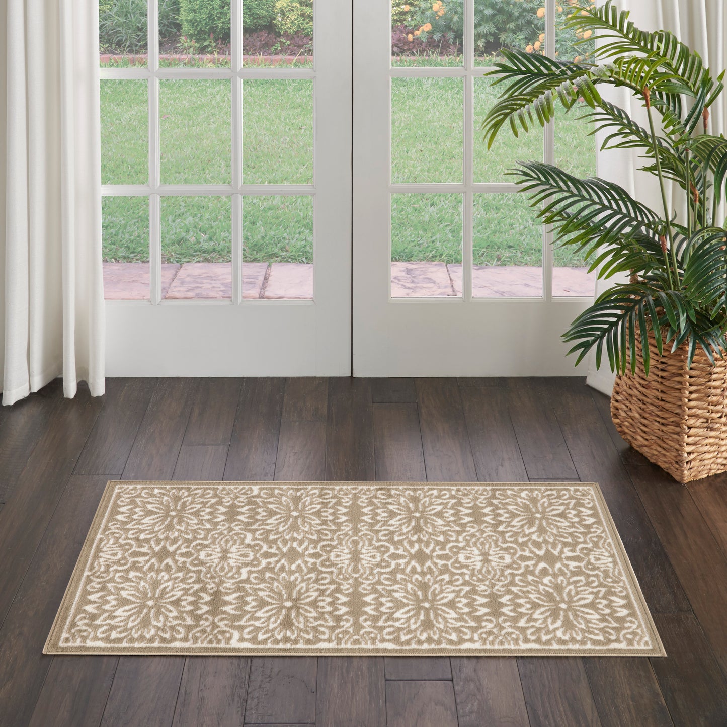 Nourison Home Jubilant JUB06 Taupe  Transitional Machinemade Rug