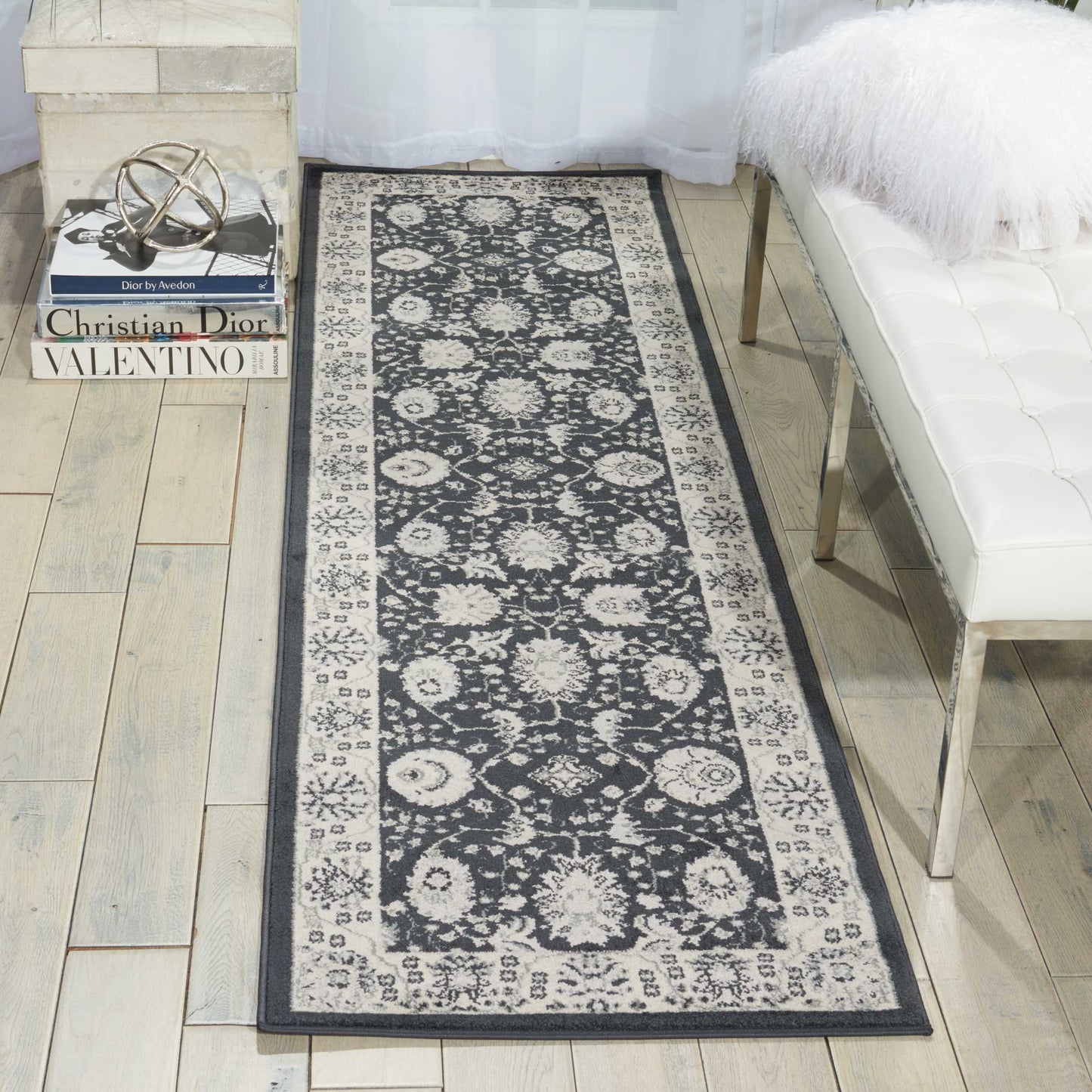 Nourison Home Maymana MYN03 Charcoal  Traditional Machinemade Rug