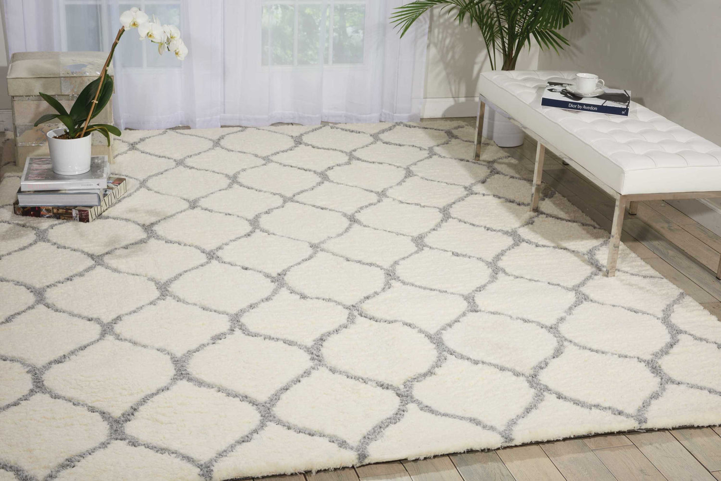 Nourison Home Galway GLW08 Ivory Ash  Contemporary Tufted Rug