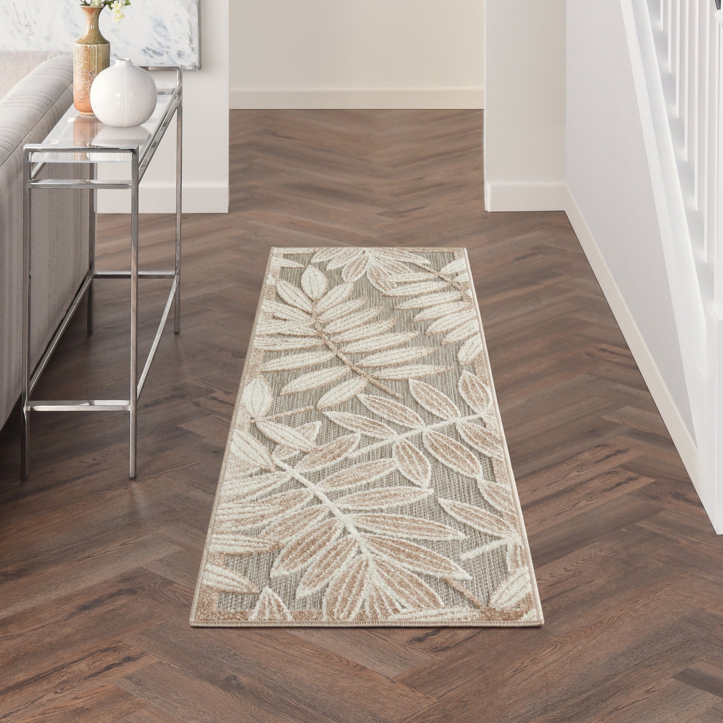 Nourison Home Aloha ALH18 Natural  Contemporary Machinemade Rug