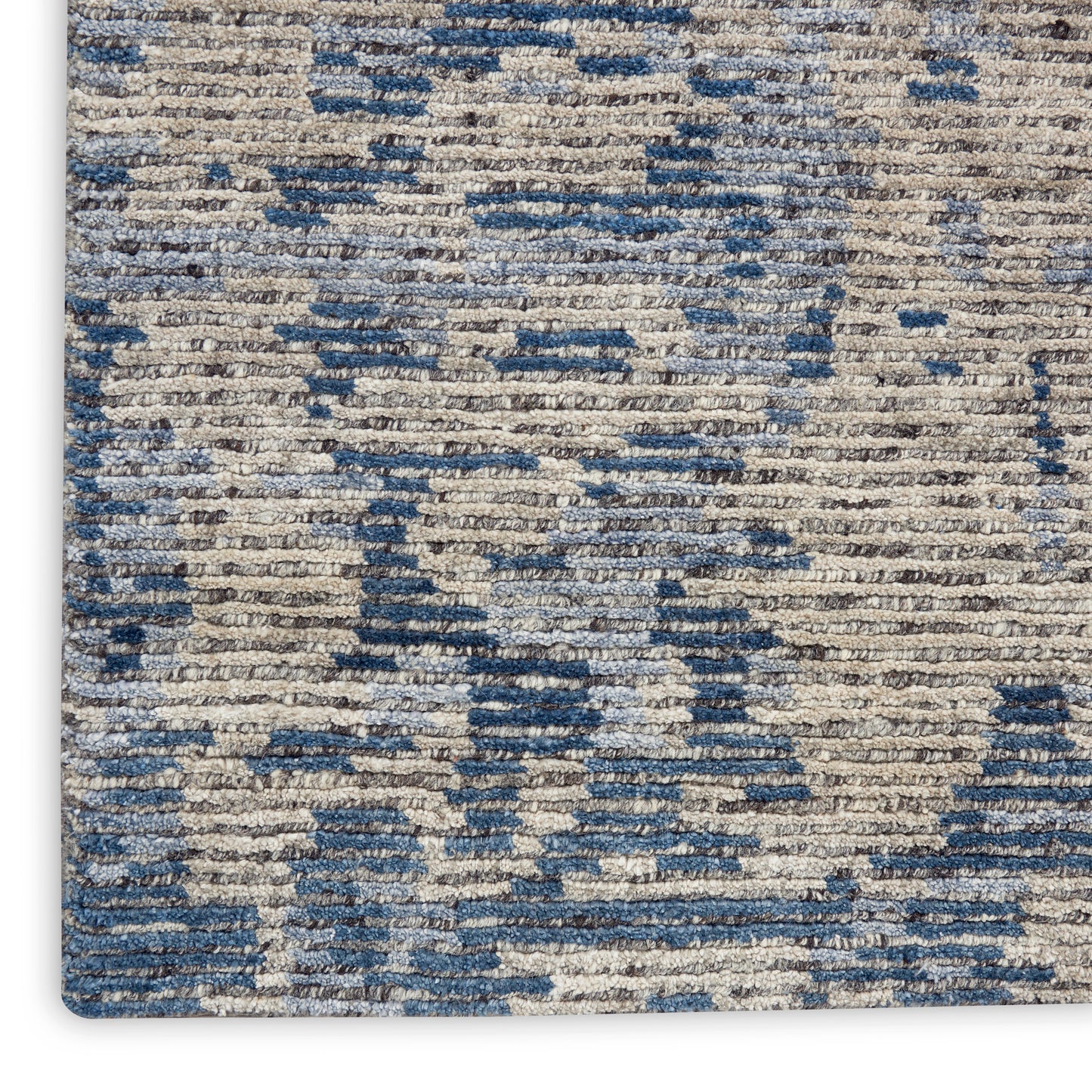 Nourison Home Ellora ELL04 Graphite  Contemporary Knotted Rug