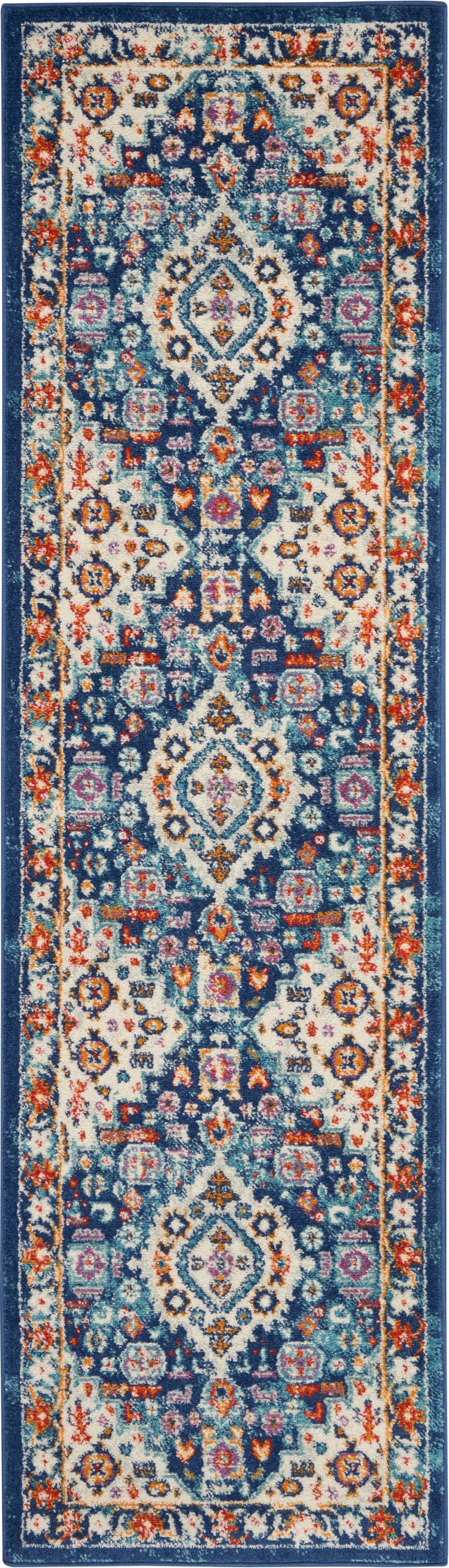 Nourison Home Passion PSN29 Blue Multicolor  Transitional Machinemade Rug