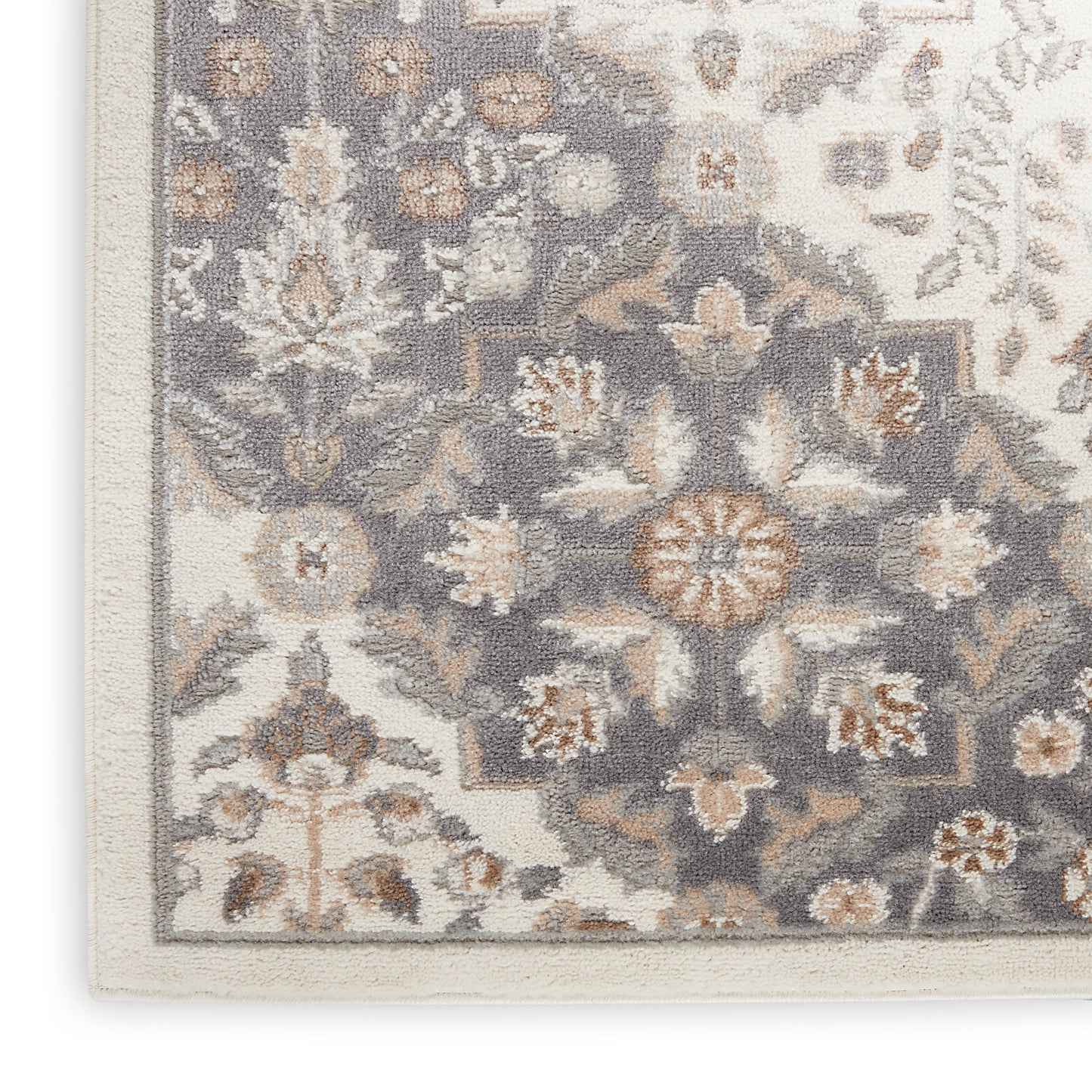 Nourison Home Elation ETN08 Ivory Grey  Traditional Machinemade Rug