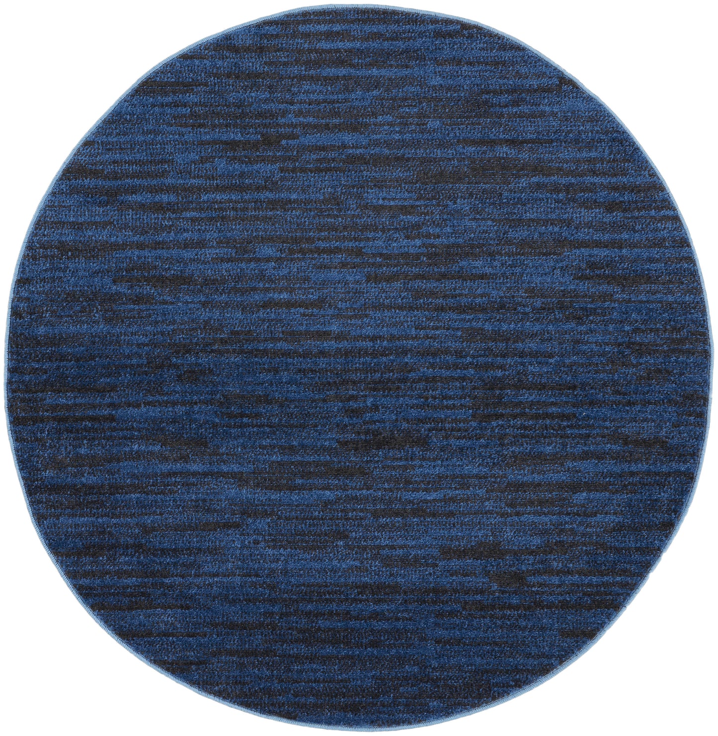 Nourison Home Nourison Essentials NRE01 Midnight Blue  Contemporary Machinemade Rug