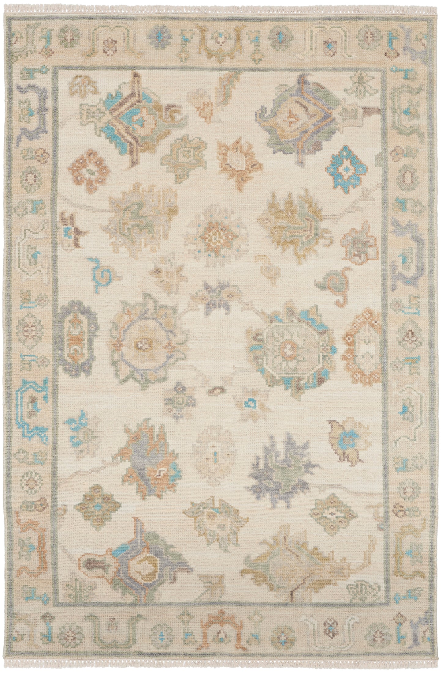 Nourison Home Odessa ODS06 Ivory Multicolor  Traditional Knotted Rug