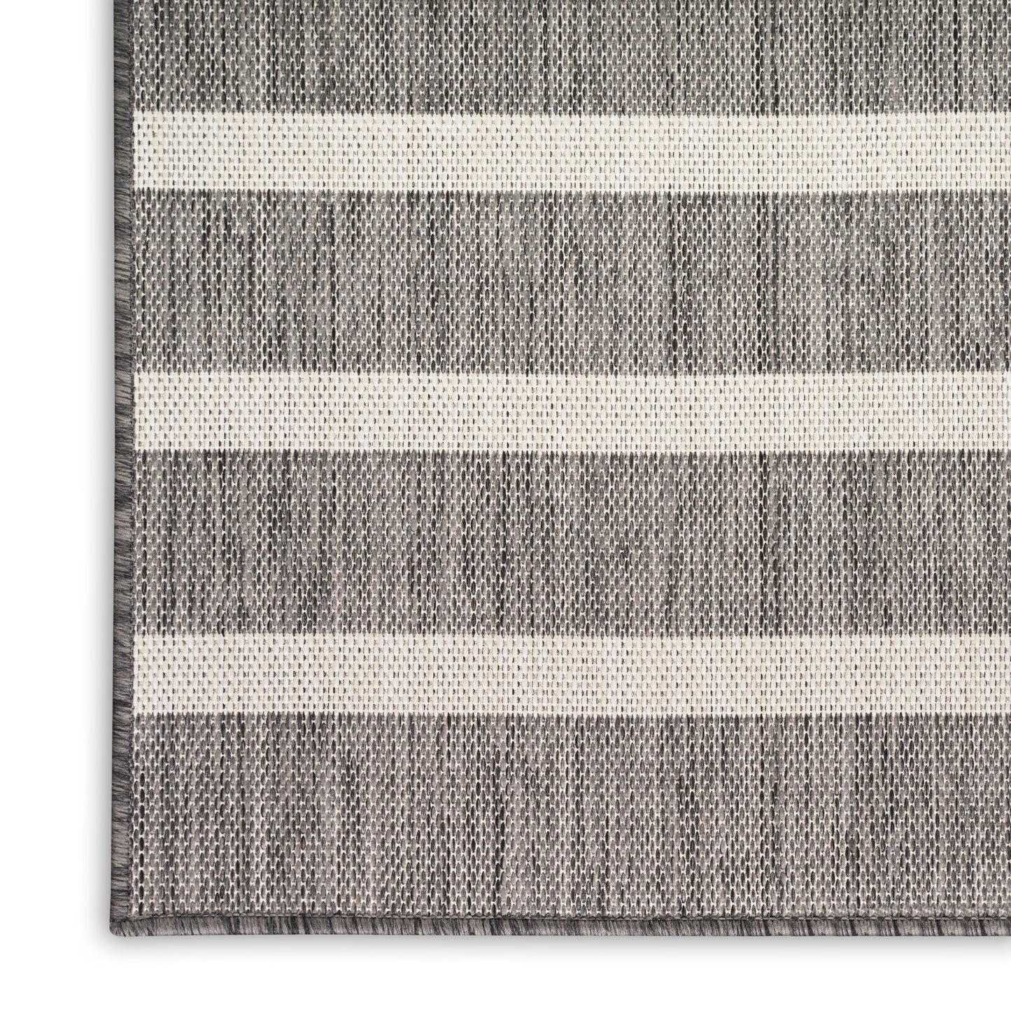 Nourison Home Positano POS03 Charcoal Ivory  Contemporary Machinemade Rug