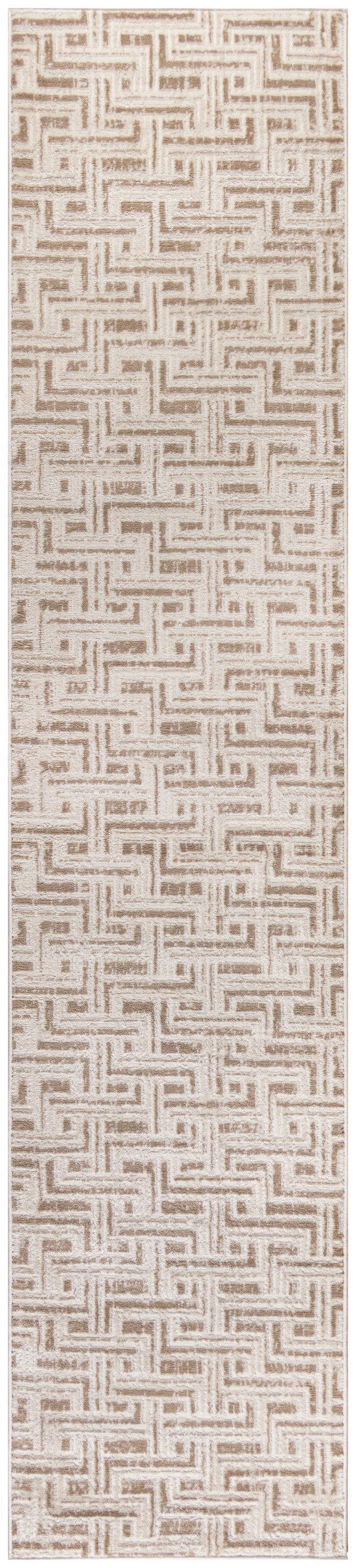 Nourison Home Serenity Home SRH04 Mocha Ivory Transitional Woven Rug