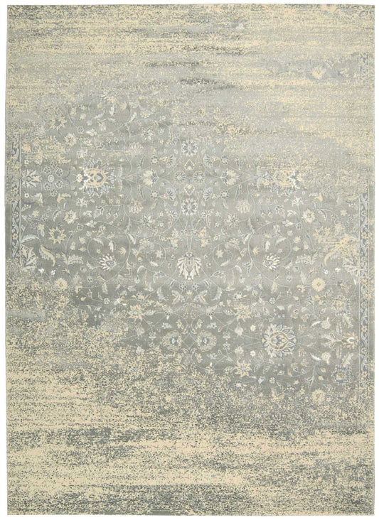 Nourison Home Luminance LUM10 Silver  Transitional Loom Rug