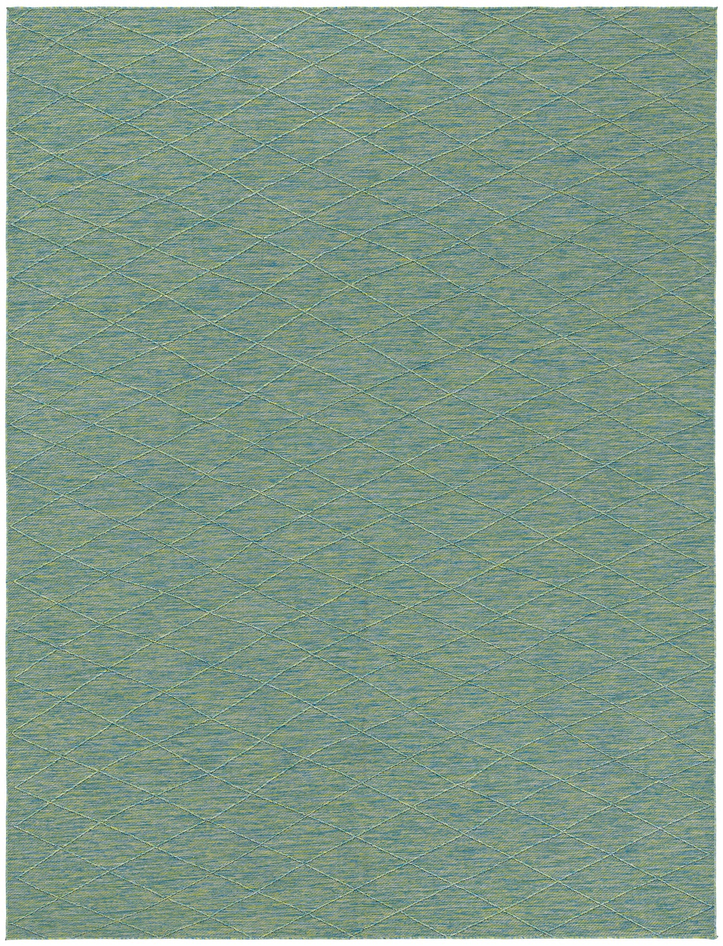 Nourison Home Washable Solutions WSL01 Blue Green  Contemporary Machinemade Rug