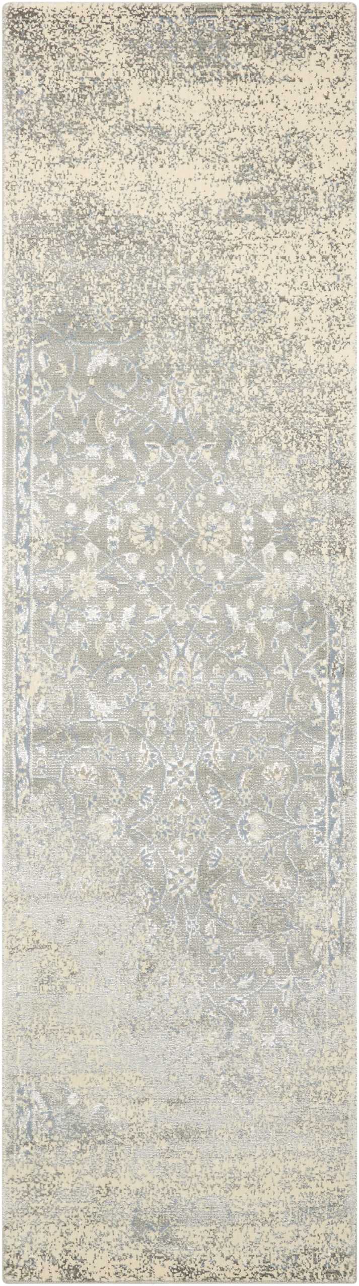 Nourison Home Luminance LUM10 Silver Transitional Loom Rug