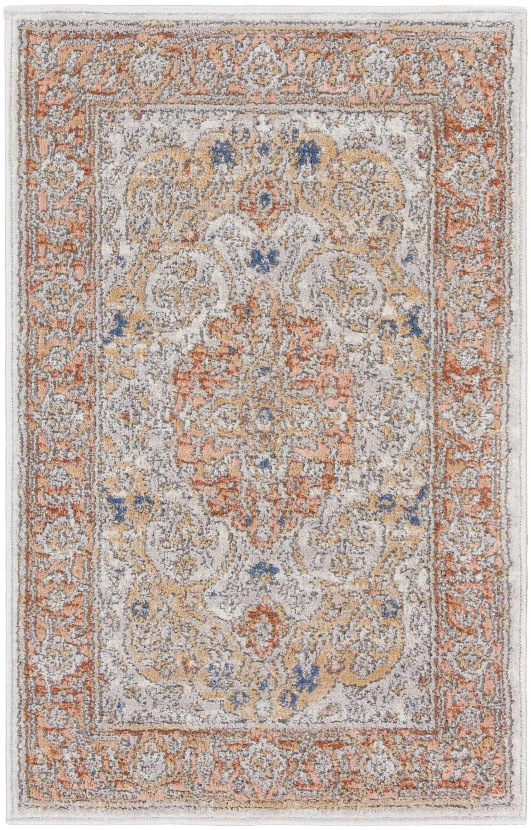 Nicole Curtis Series 4 SR404 Ivory Multi Traditional Machinemade Rug