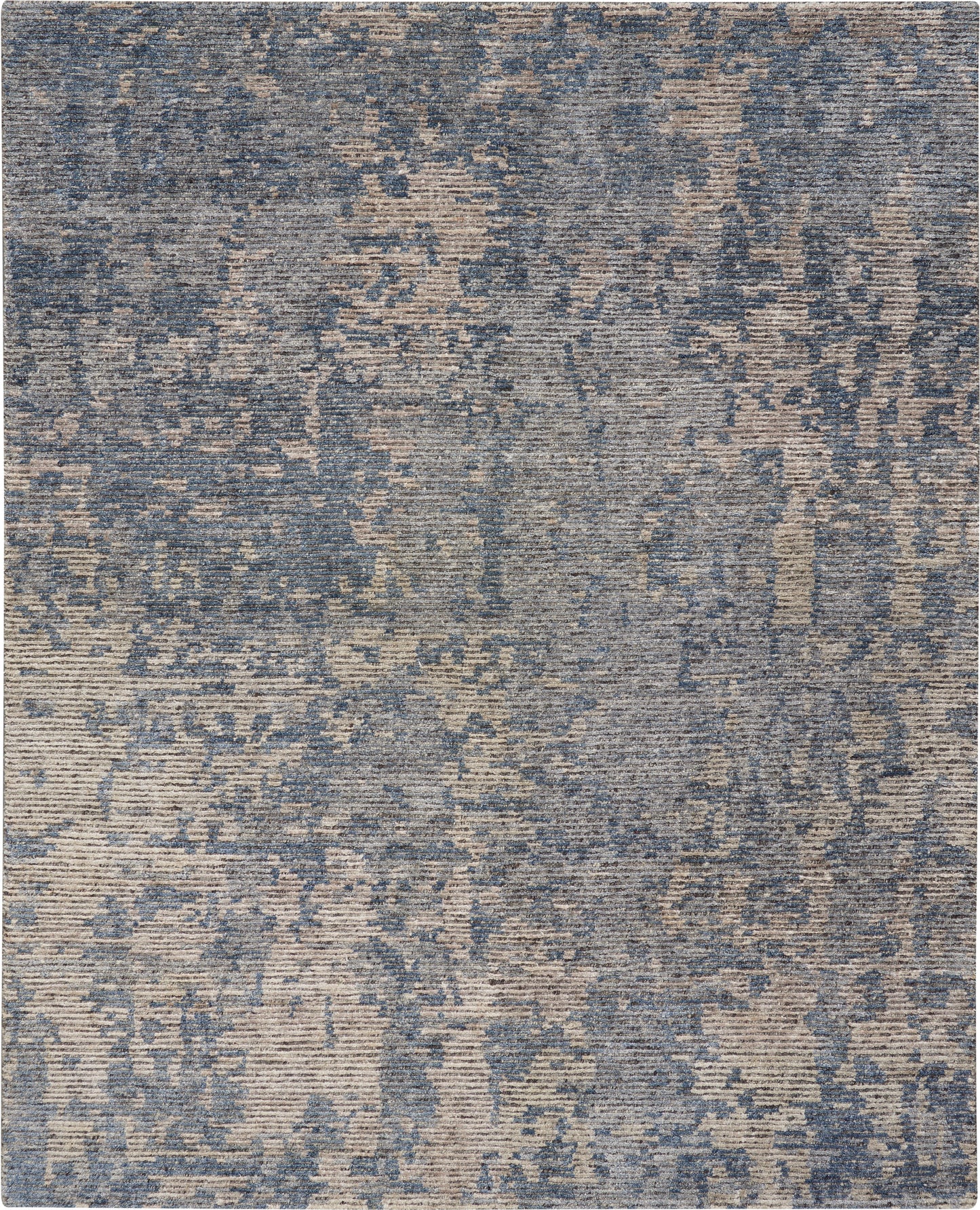 Nourison Home Ellora ELL04 Graphite  Contemporary Knotted Rug