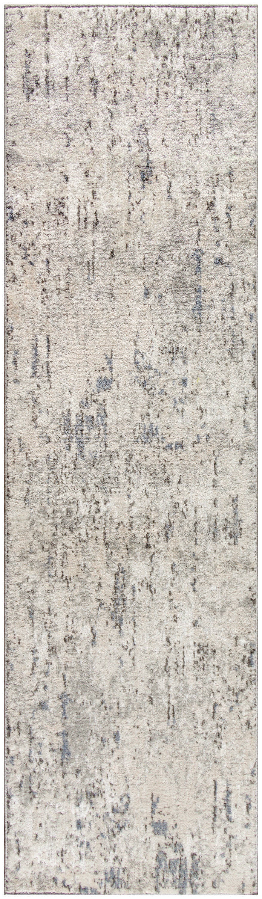 Nourison Home Quarry QUA01 Ivory Blue Grey Contemporary Machinemade Rug