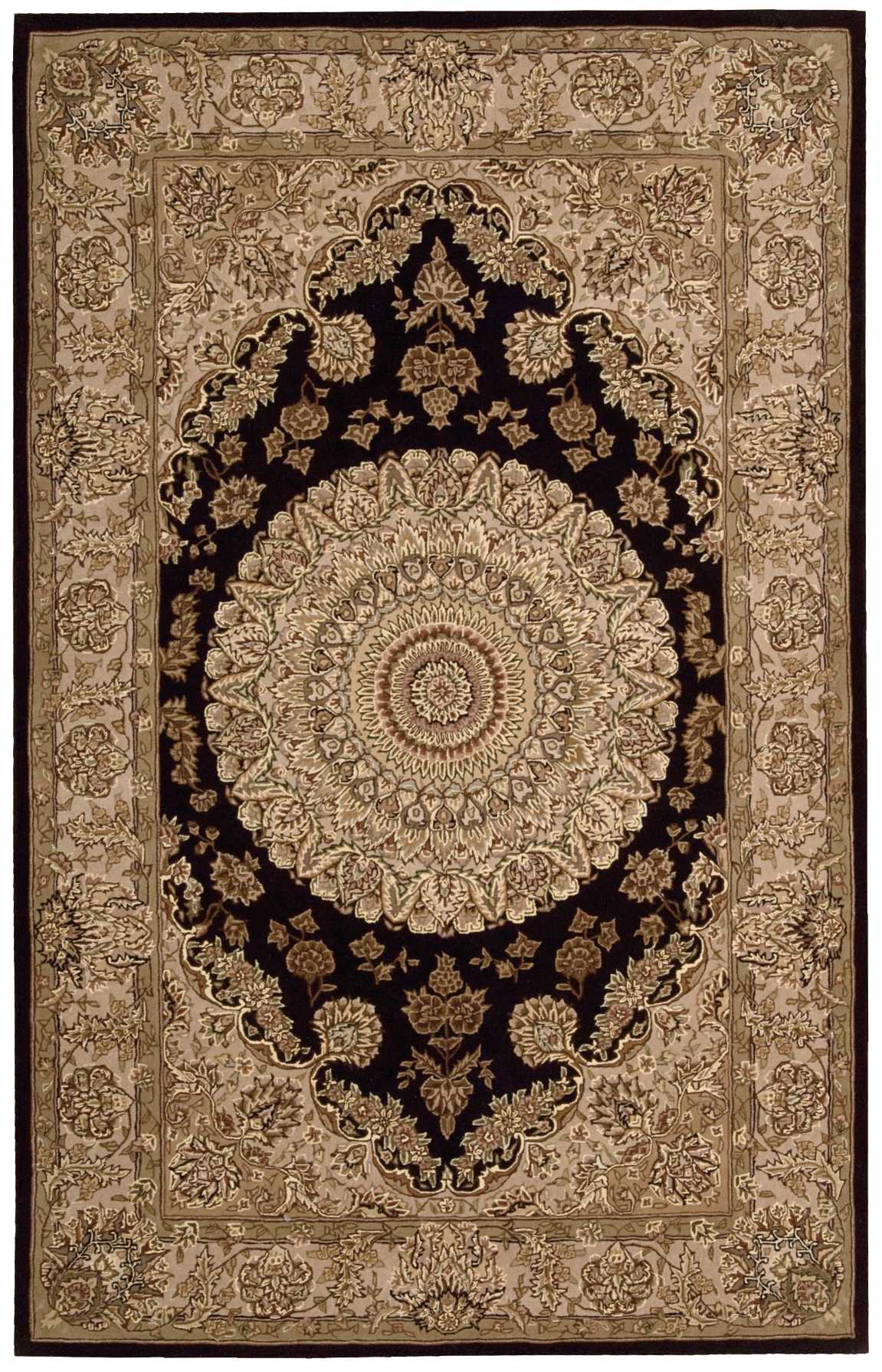 Nourison Home Nourison 2000 2233 Black  Traditional Tufted Rug