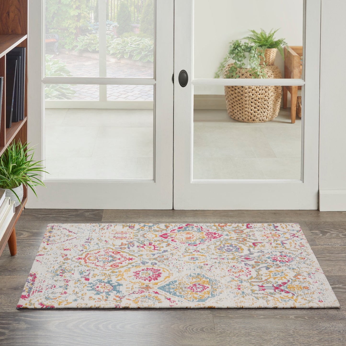 Nourison Home Damask DAS06 Multicolor  Transitional Machinemade Rug