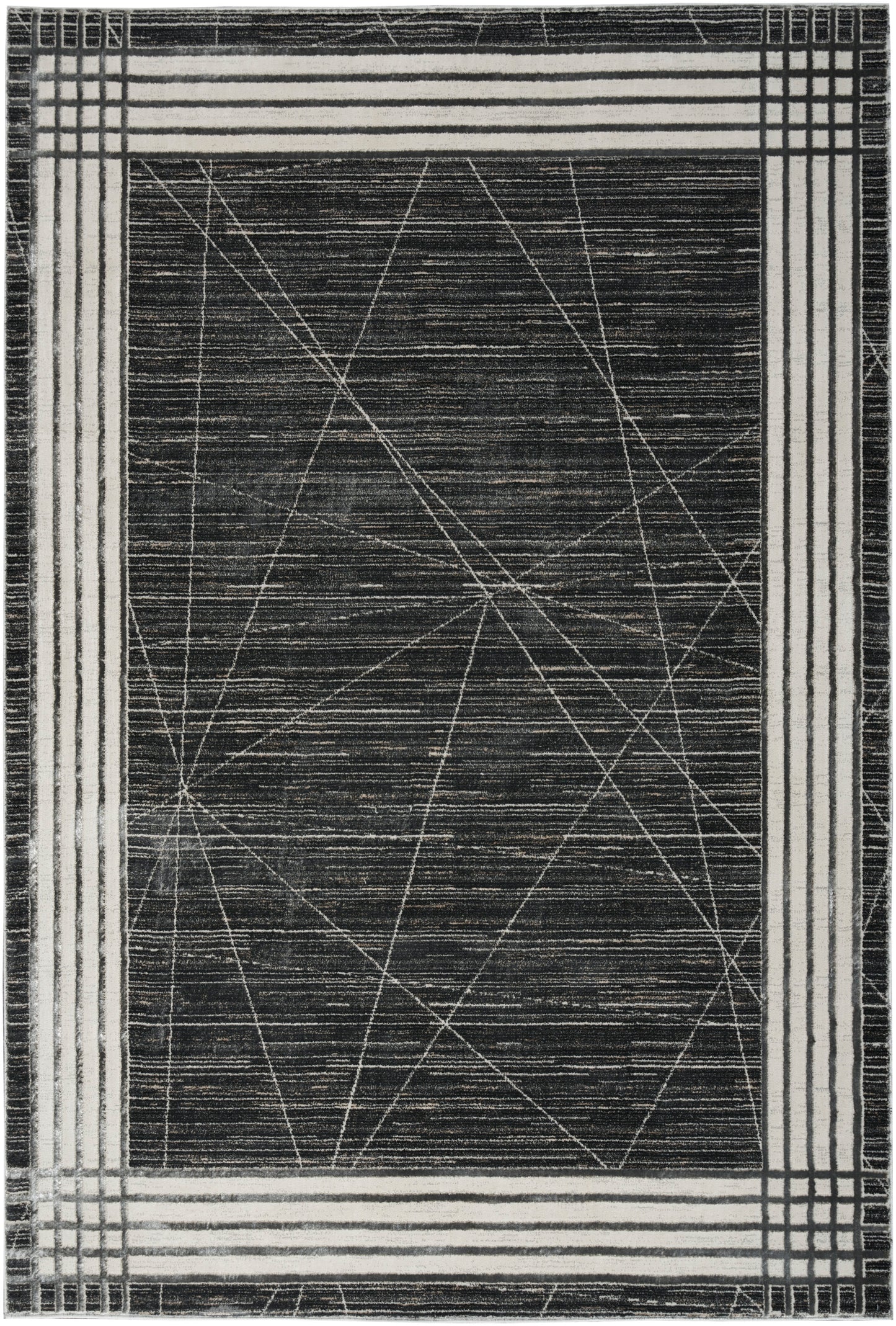 Nourison Home Desire DSR01 Charcoal Silver  Contemporary Machinemade Rug