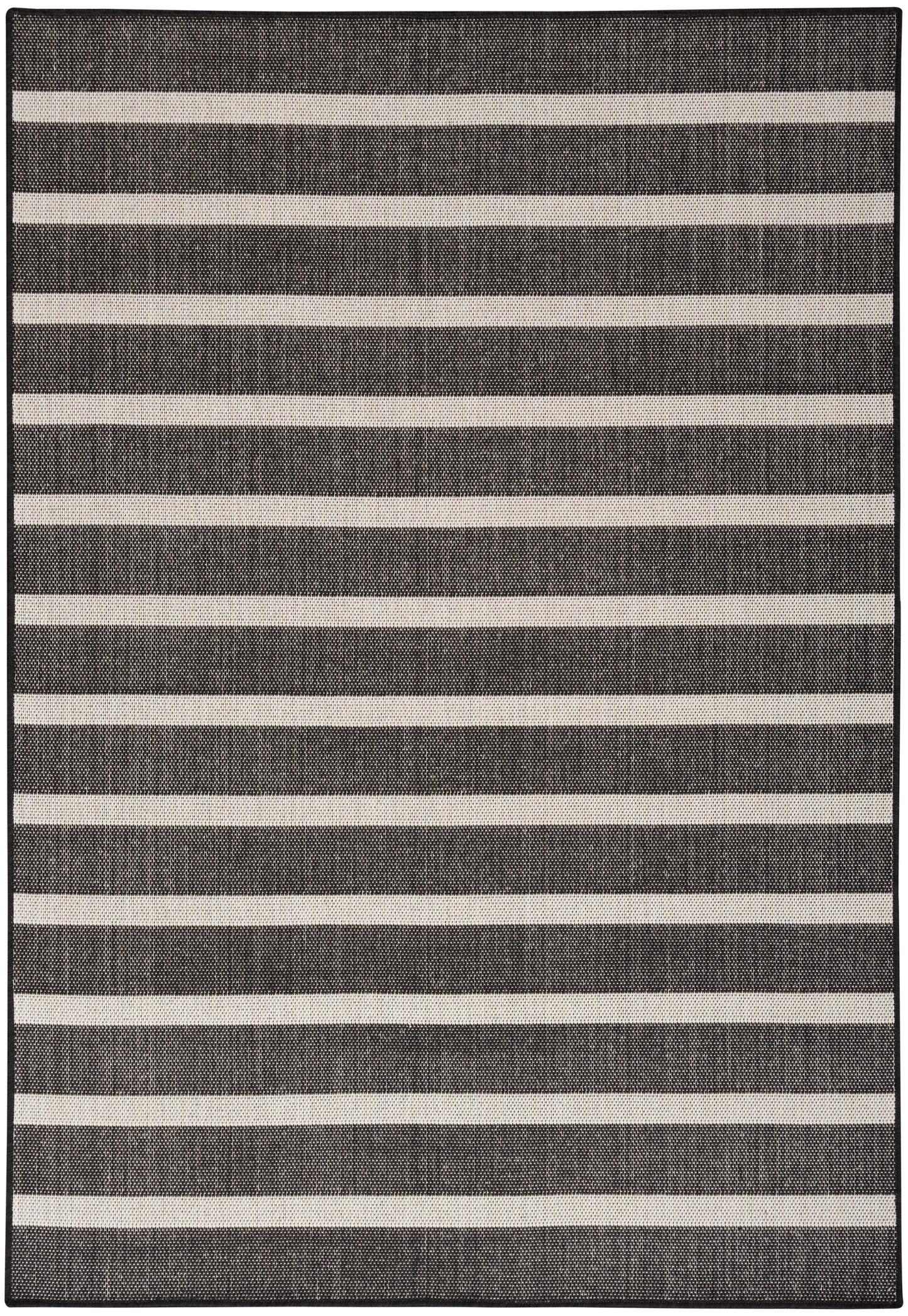 Nourison Home Positano POS03 Black Ivory  Contemporary Machinemade Rug