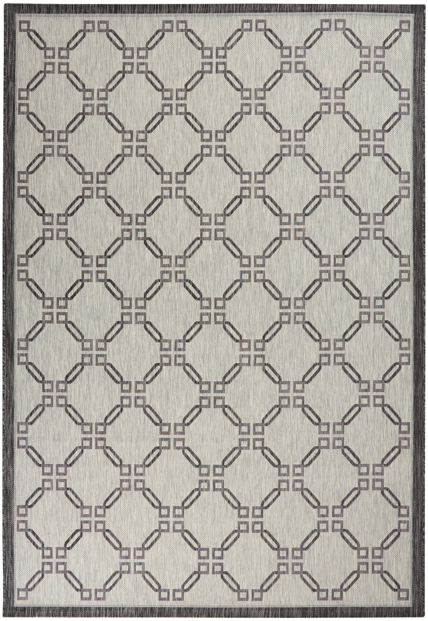 Nourison Home Country Side CTR02 Ivory Charcoal  Transitional Machinemade Rug