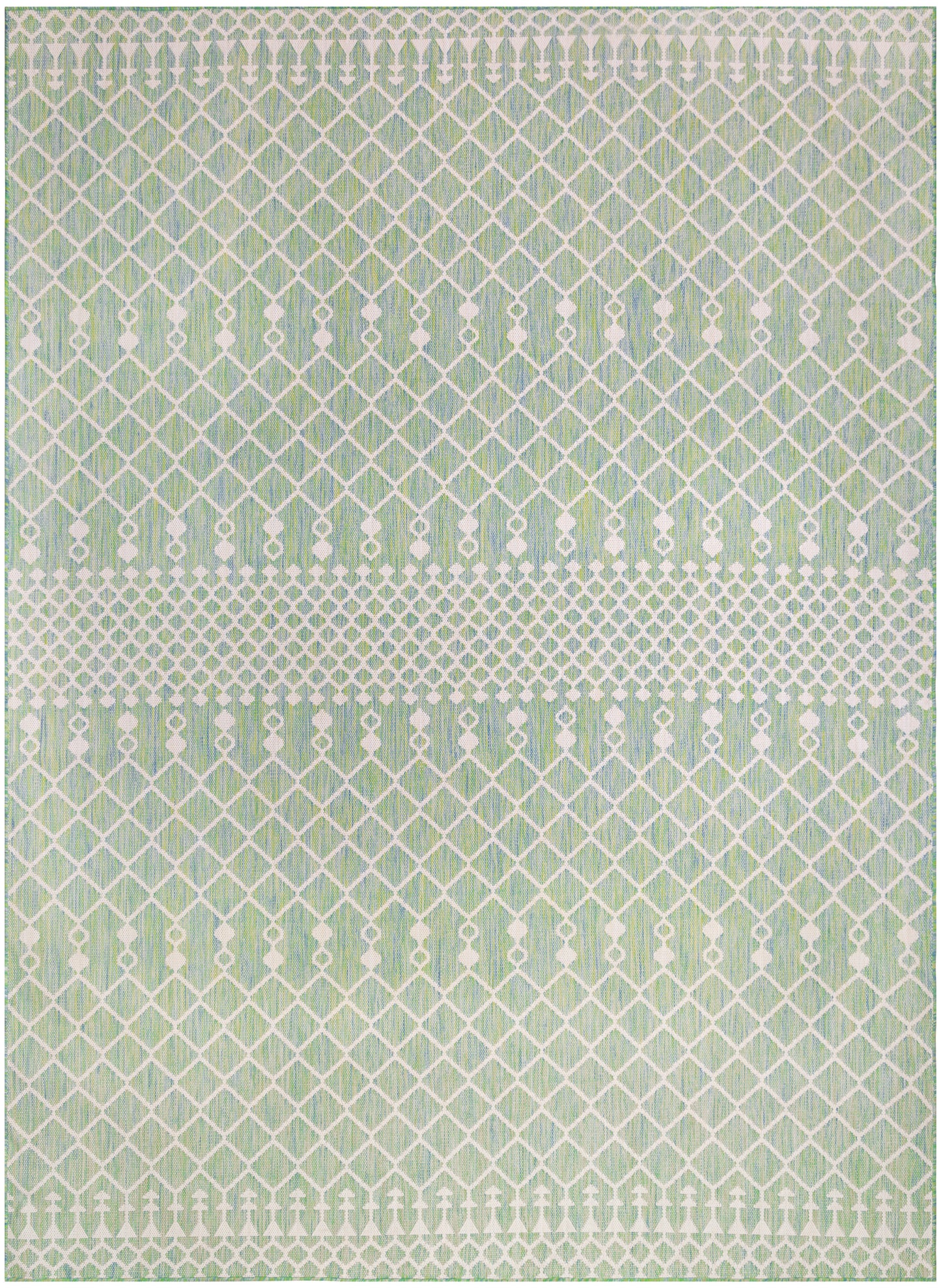 Nourison Home Positano POS02 Blue Green  Contemporary Machinemade Rug