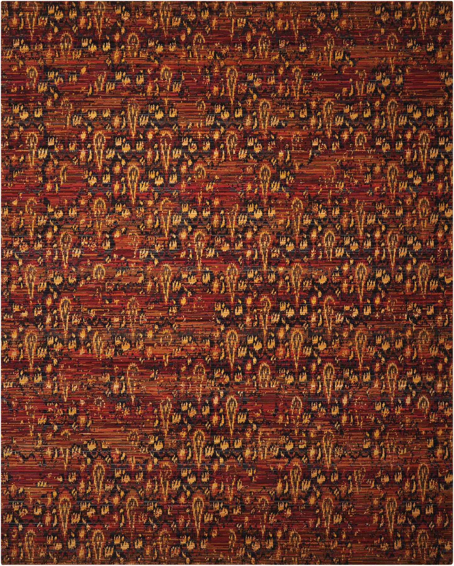 Nourison Home Rhapsody RH014 Flame  Transitional Loom Rug