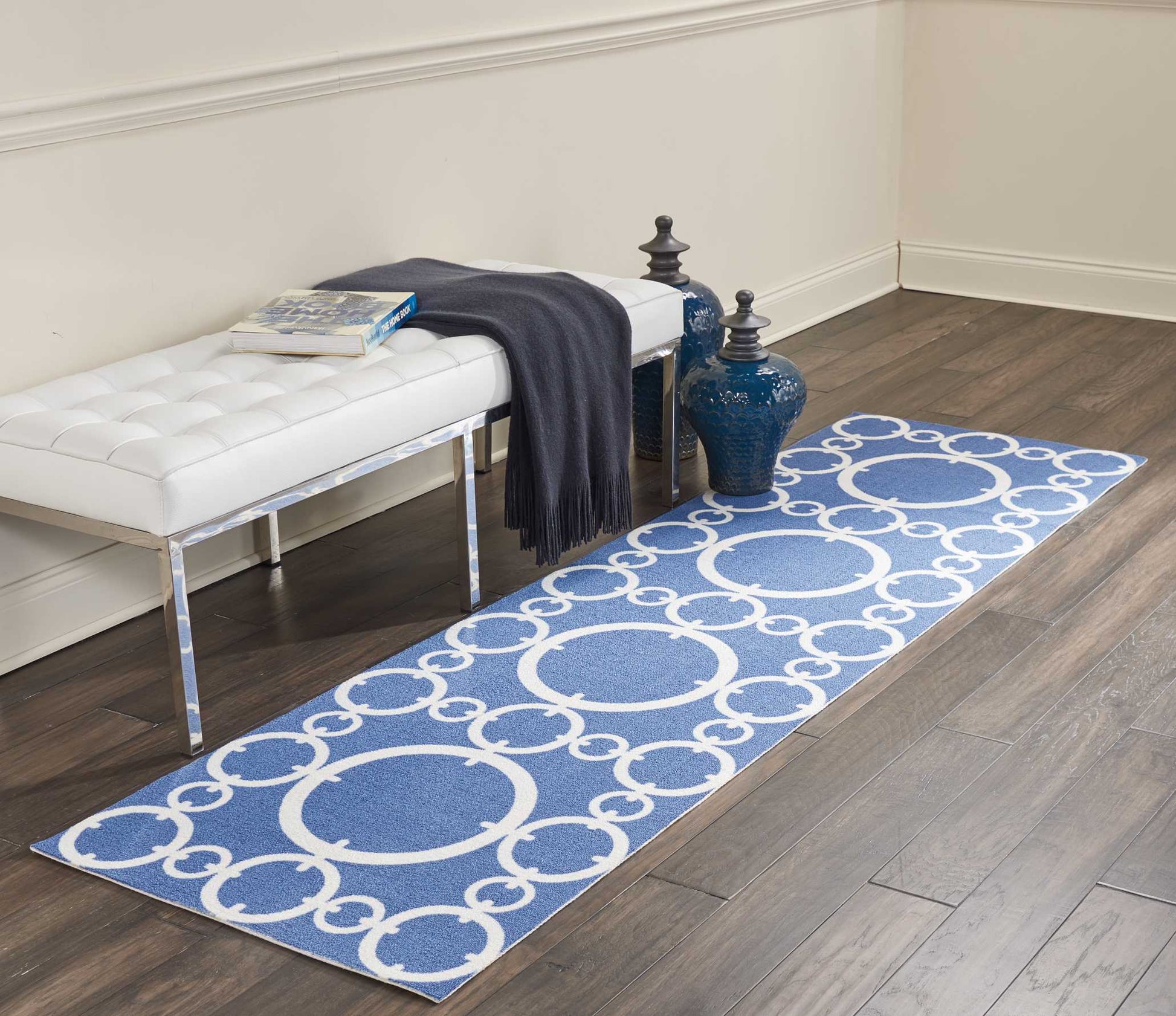 Waverly Sun N Shade SND02 Navy Transitional Machinemade Rug - Rugs - Waverly - Atlanta Designer Rugs