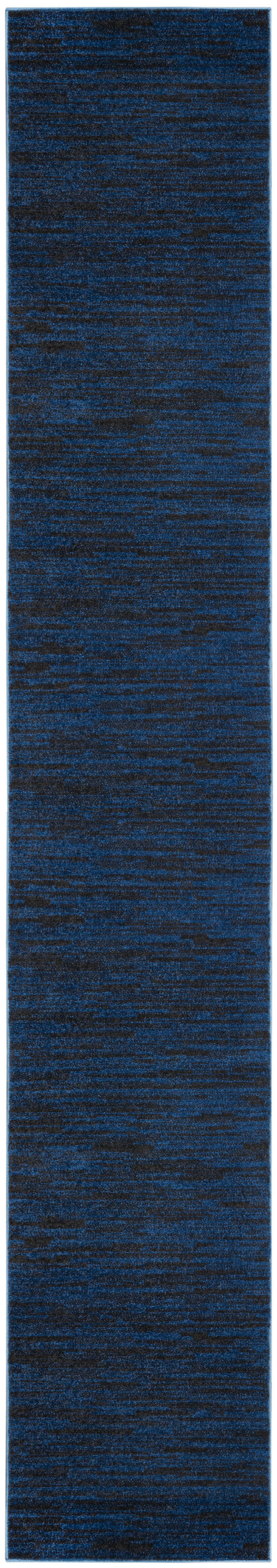 Nourison Home Nourison Essentials NRE01 Midnight Blue  Contemporary Machinemade Rug