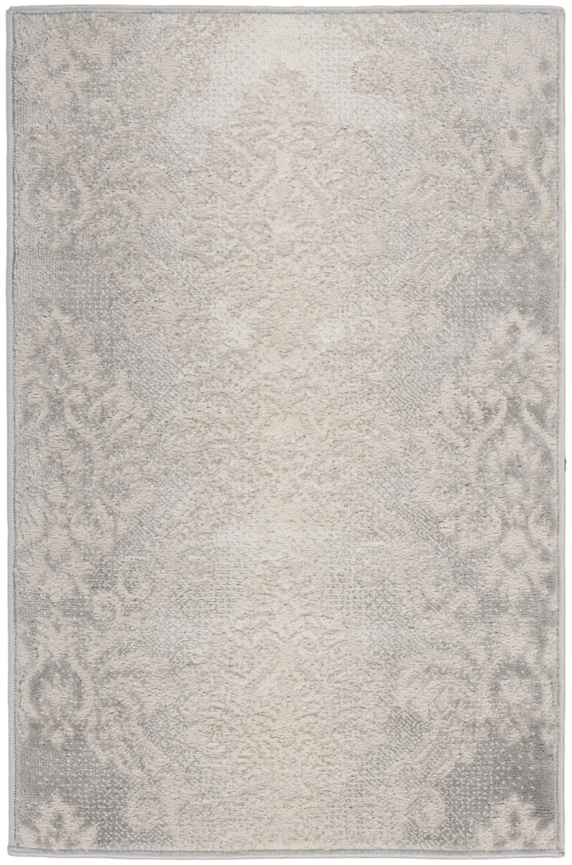 Nourison Home Elation ETN03 Ivory Grey Traditional Machinemade Rug