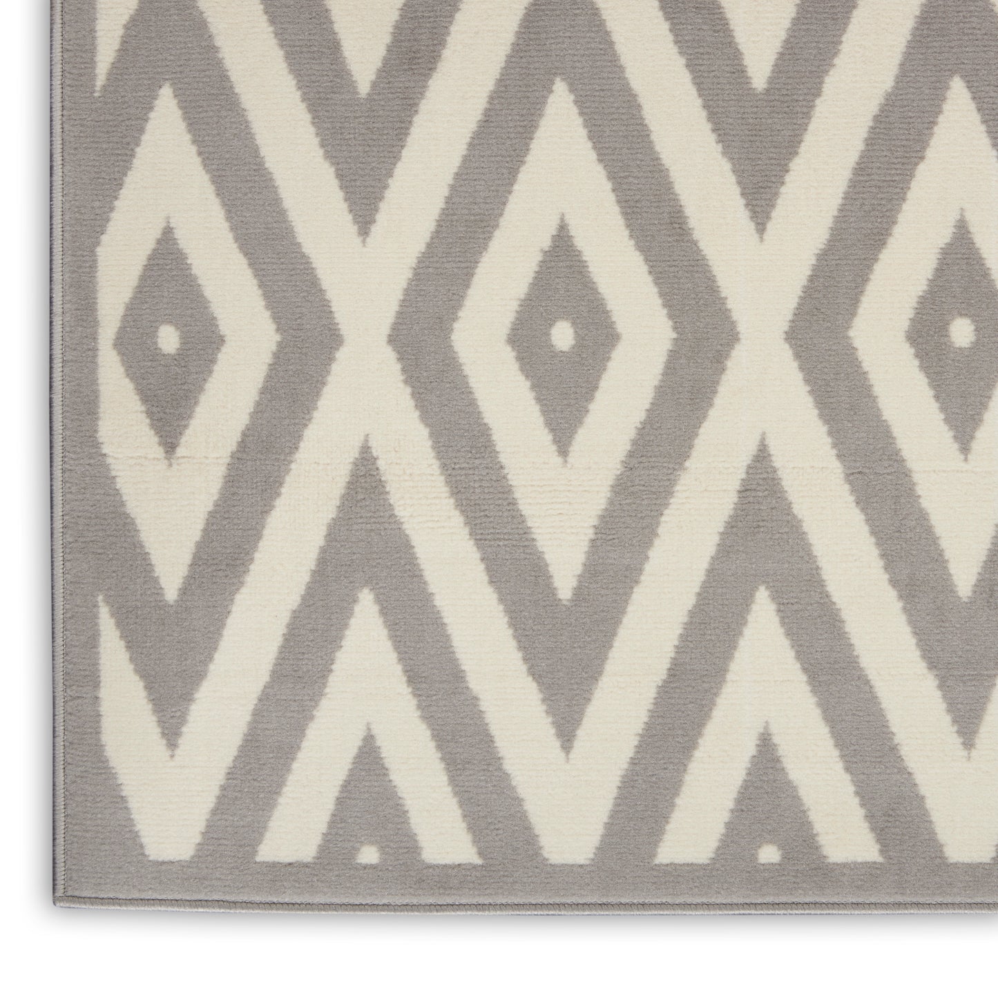 Nourison Home Grafix GRF18 White Grey  Contemporary Machinemade Rug