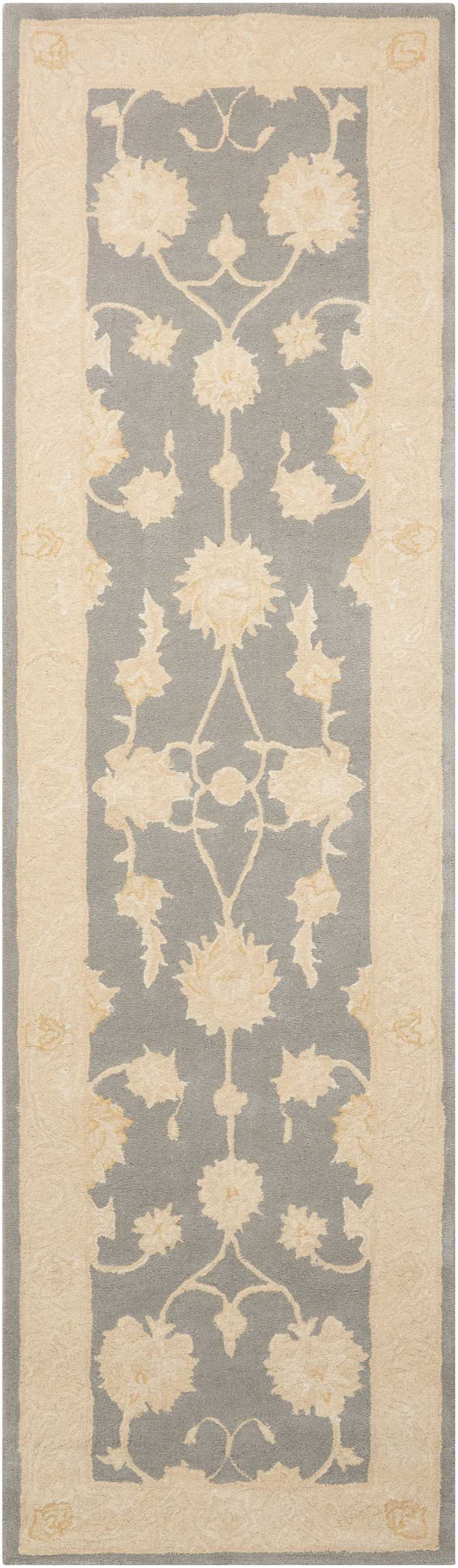 Nourison Home Royal Serenity SER01 Slate Traditional Tufted Rug