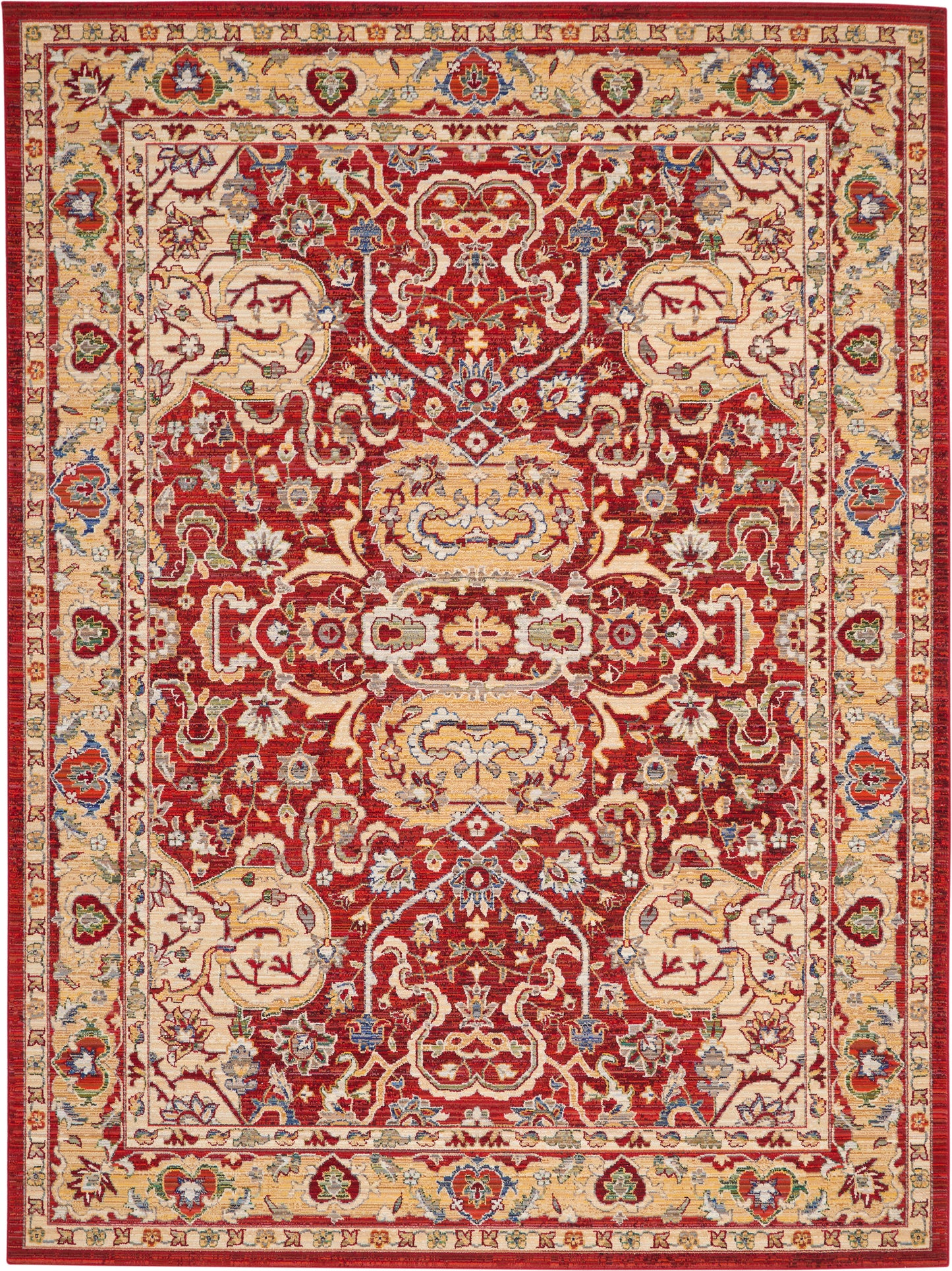 Nourison Home Majestic MST04 Red  Traditional Woven Rug