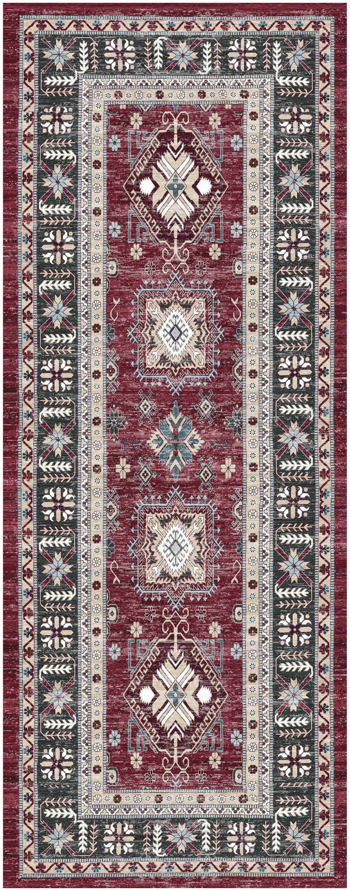 Nourison Home Fulton FUL03 Red Traditional Machinemade Rug