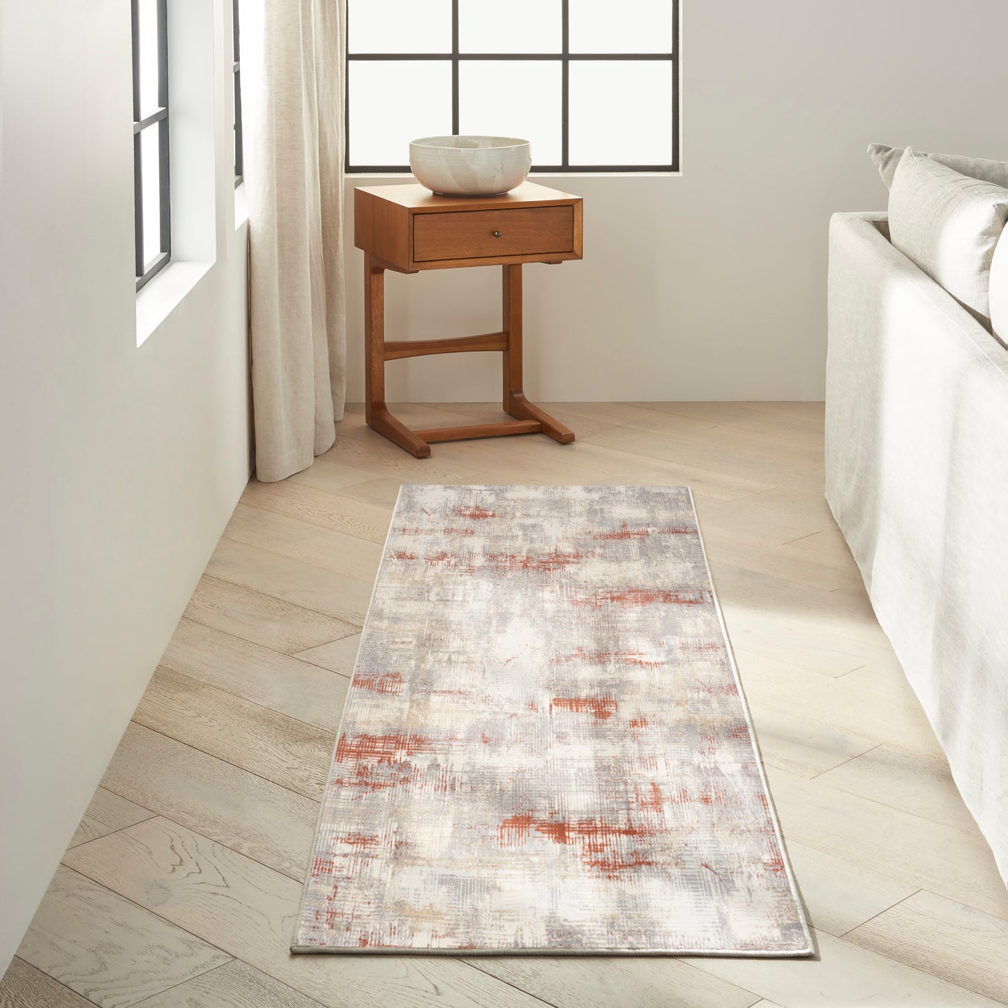 Calvin Klein Ck950 Rush CK951 Ivory Multi  Contemporary Machinemade Rug