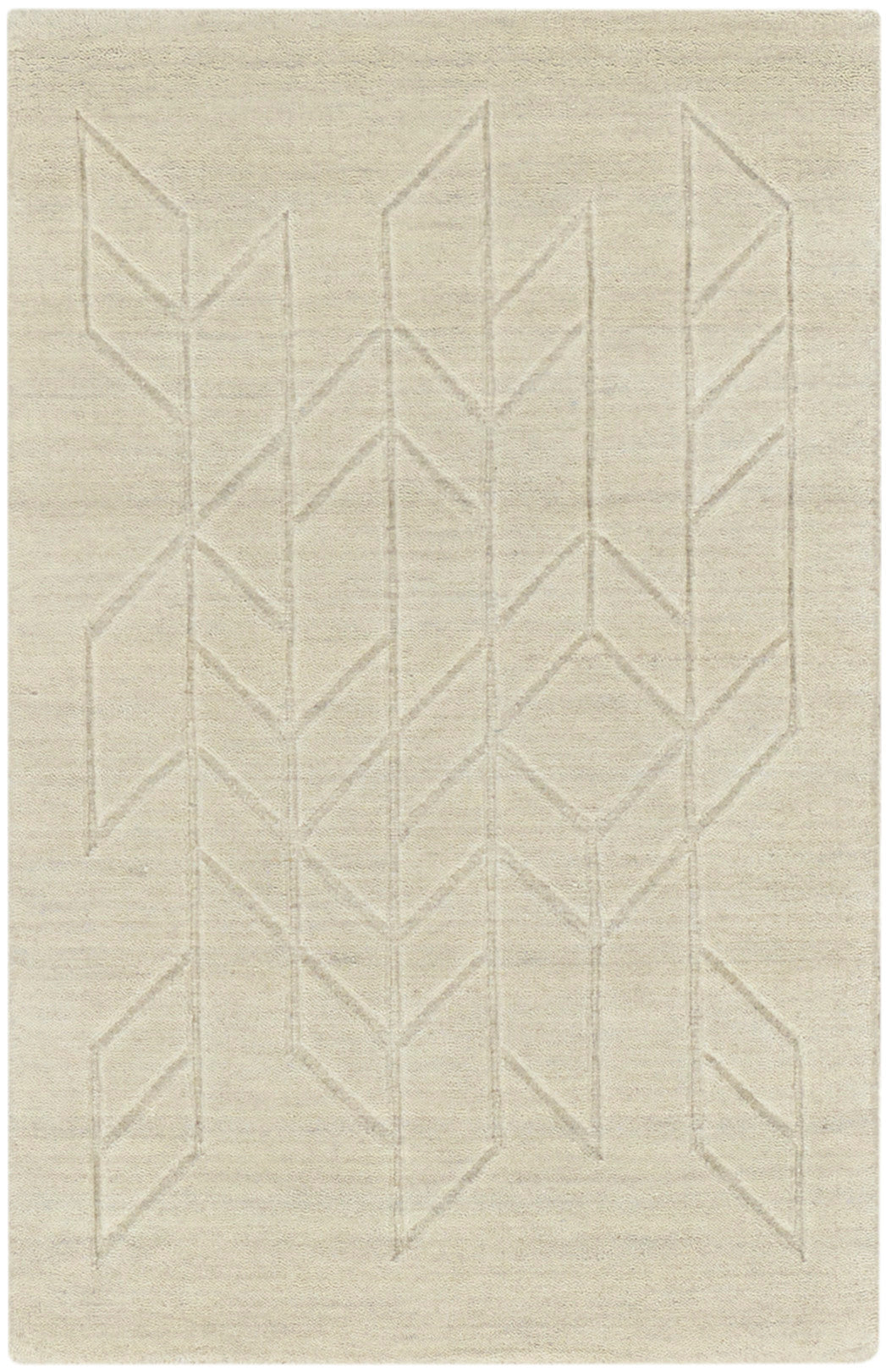 Nourison Home Alessia ALE01 Ivory Contemporary Knotted Rug