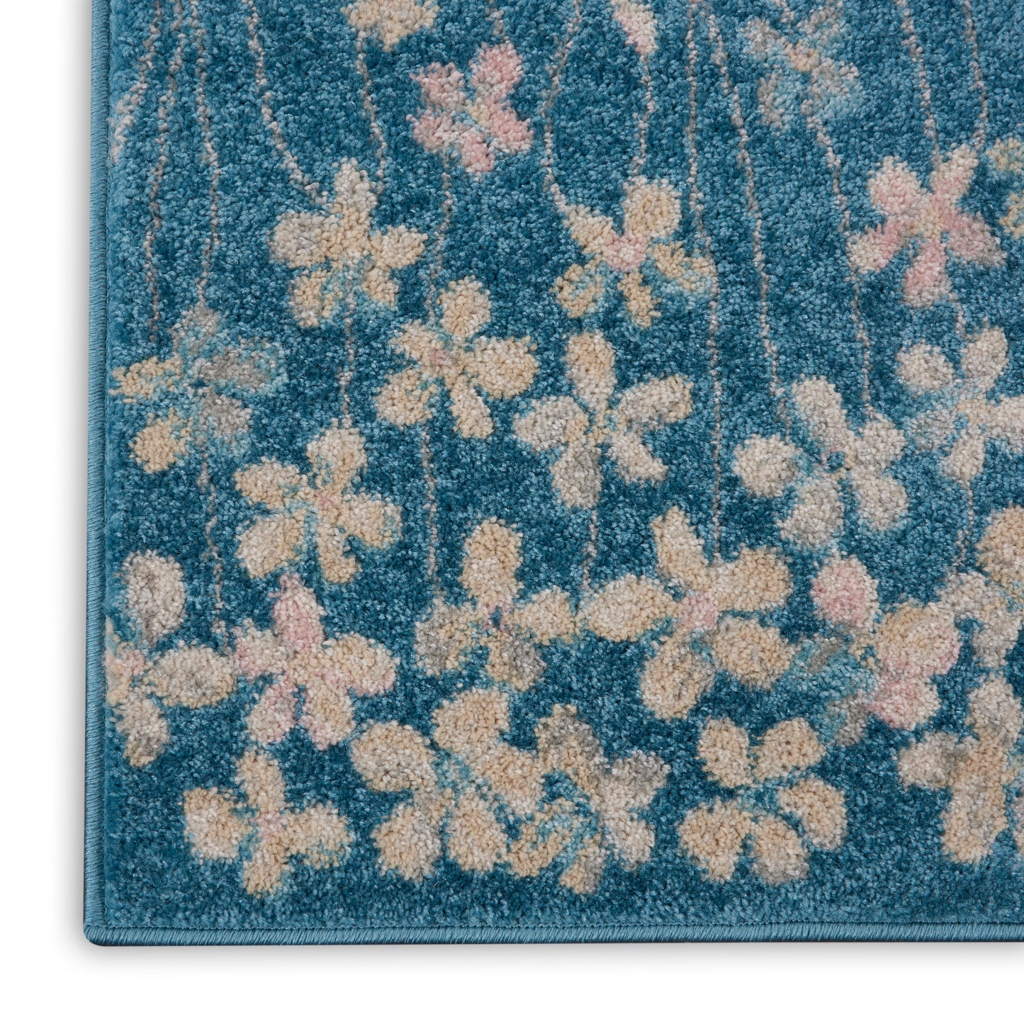 Nourison Home Tranquil TRA04 Turquoise  Contemporary Machinemade Rug