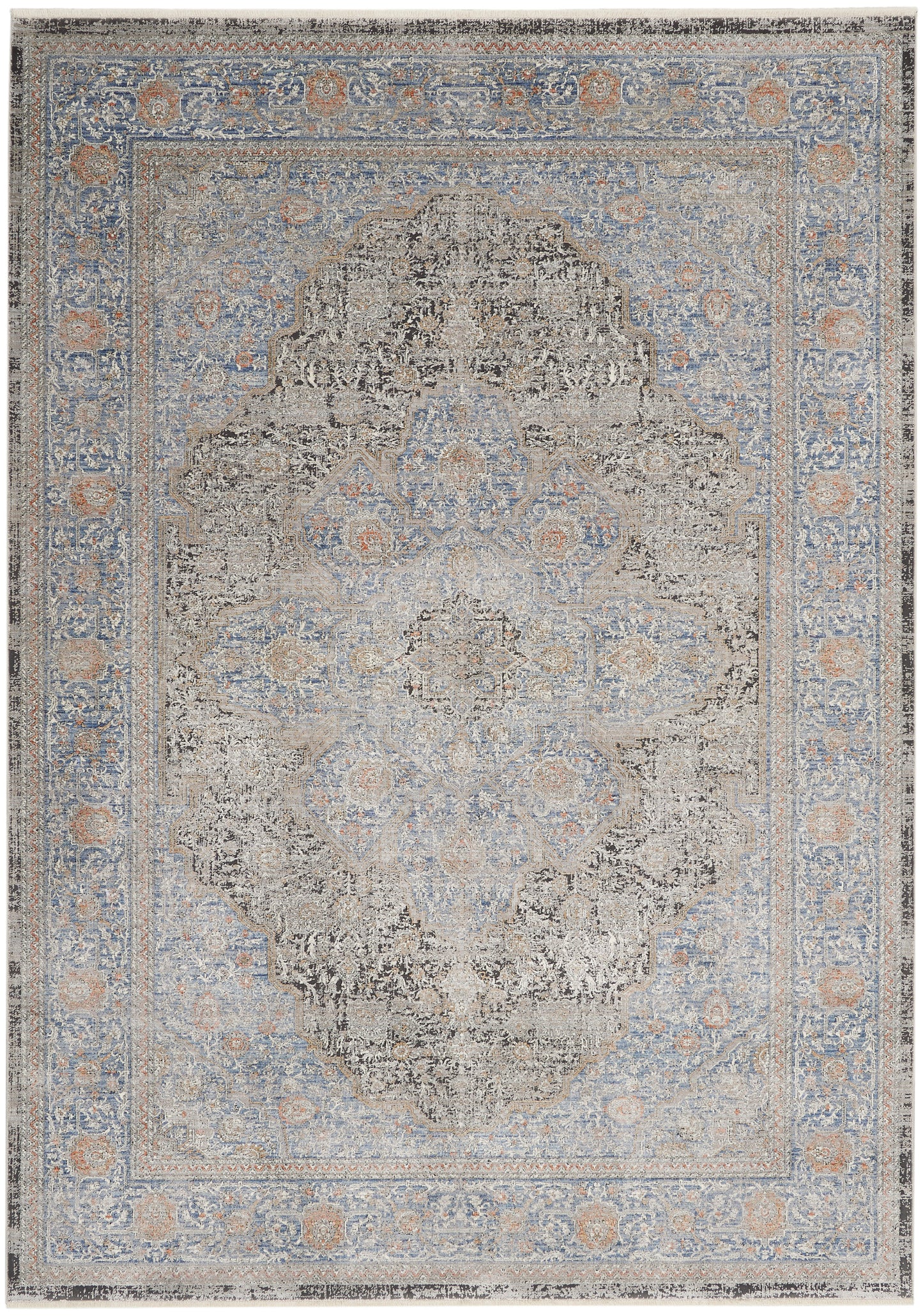 Nourison Home Starry Nights STN07 Blue  Traditional Woven Rug