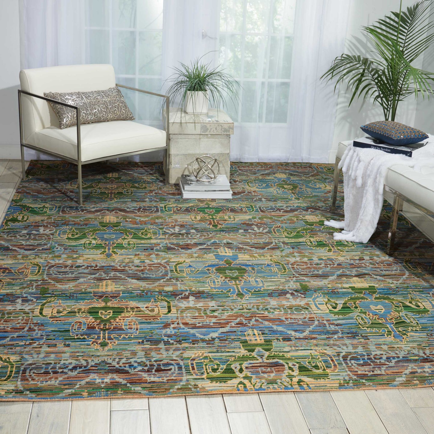 Nourison Home Rhapsody RH010 Seaglass  Transitional Loom Rug