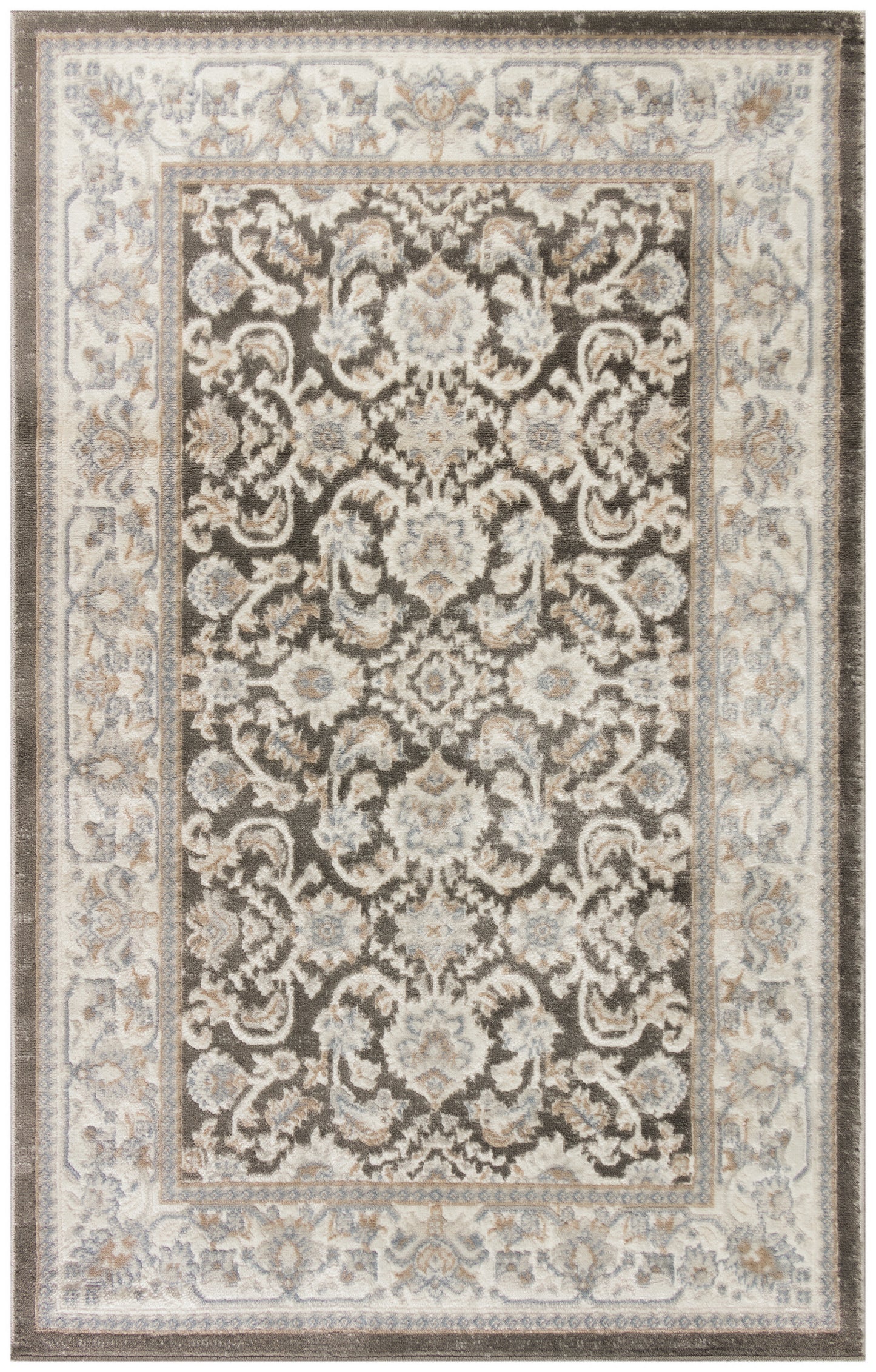 Nourison Home Serenity Home SRH02 Ivory Grey Blue  Traditional Woven Rug