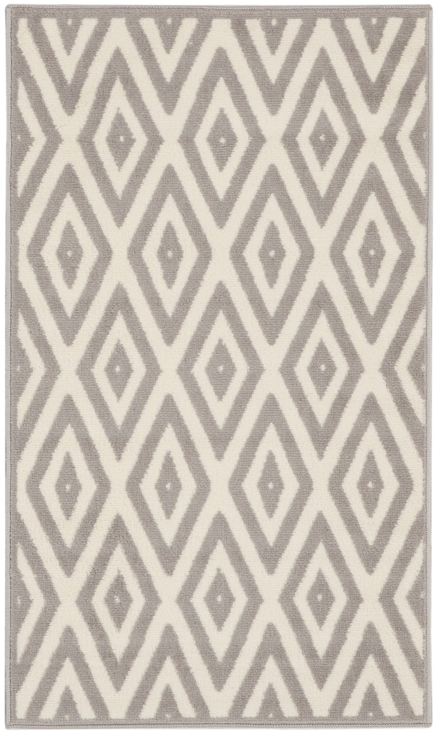 Nourison Home Grafix GRF18 White Grey Contemporary Machinemade Rug