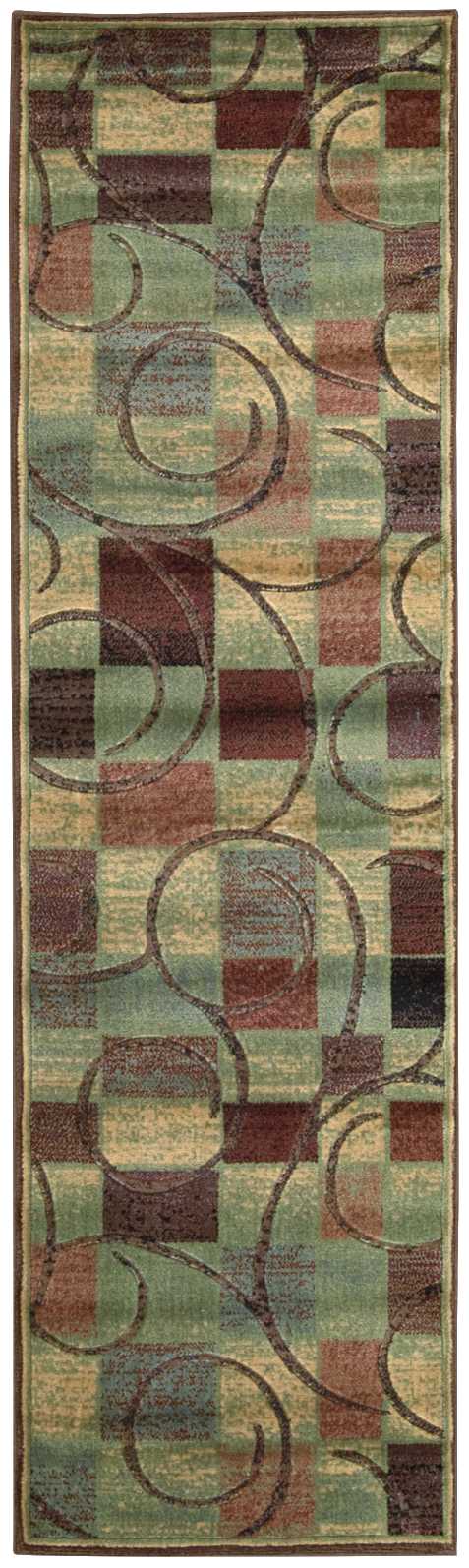 Nourison Home Expressions XP01 Brown  Contemporary Machinemade Rug