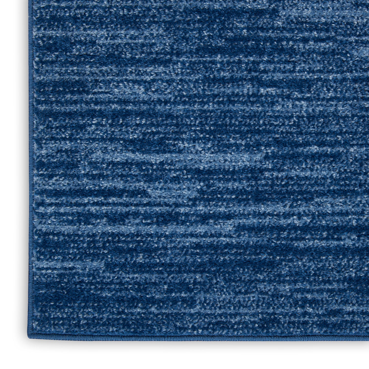 Nourison Home Nourison Essentials NRE01 Navy Blue  Contemporary Machinemade Rug