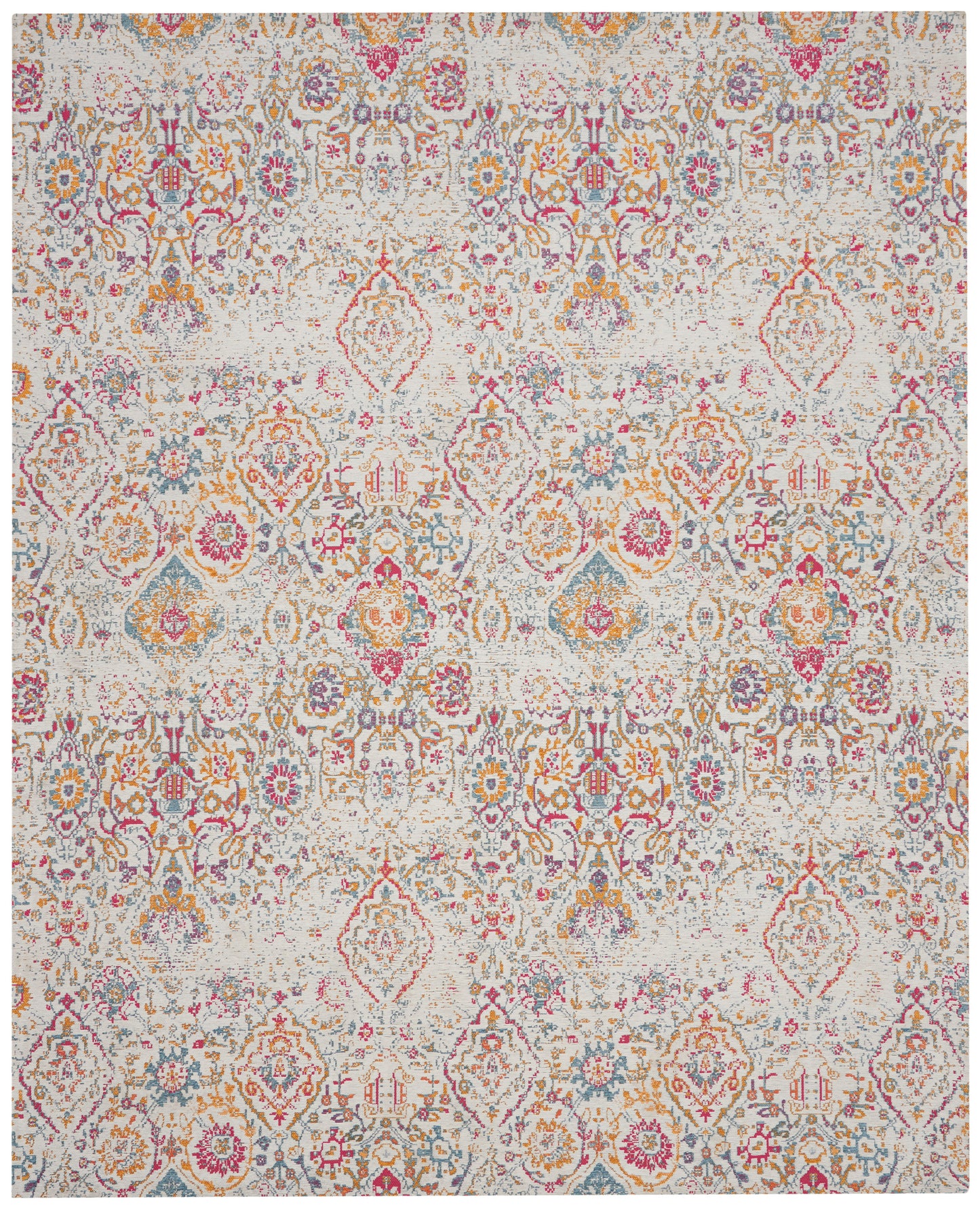 Nourison Home Damask DAS06 Multicolor  Transitional Machinemade Rug