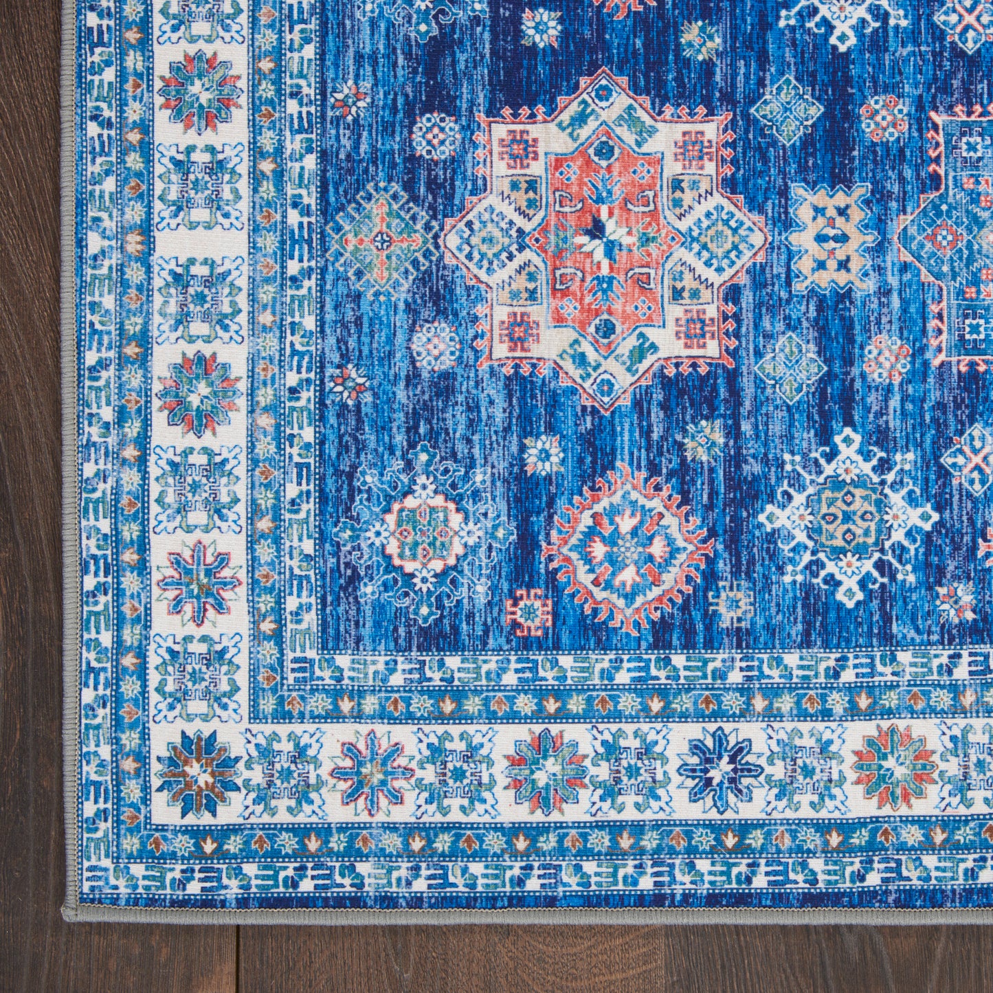 Nourison Home Fulton FUL02 Blue  Traditional Machinemade Rug