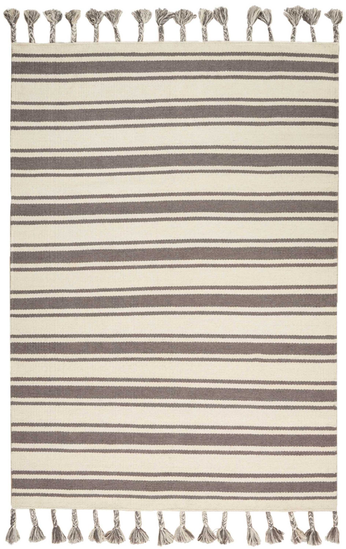 Nourison Home Rio Vista DST01 Ivory Grey  Contemporary Woven Rug