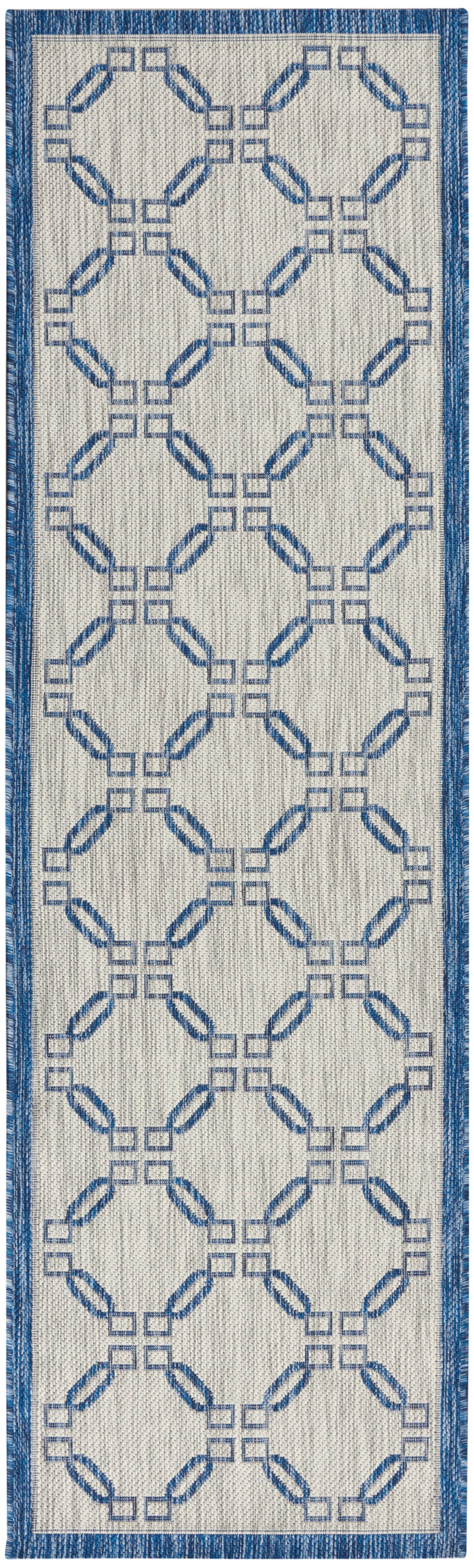 Nourison Home Country Side CTR02 Ivory Blue  Transitional Machinemade Rug