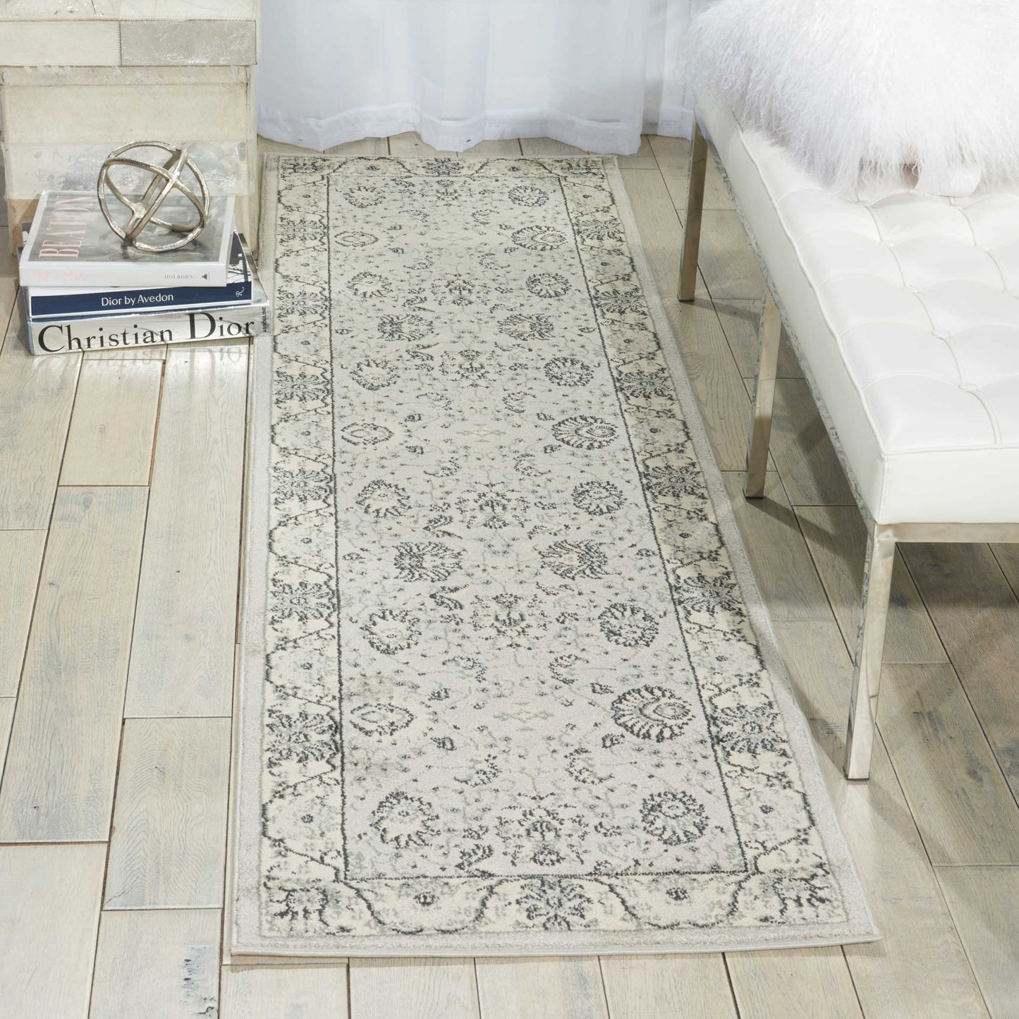 Nourison Home Maymana MYN03 Silver  Traditional Machinemade Rug