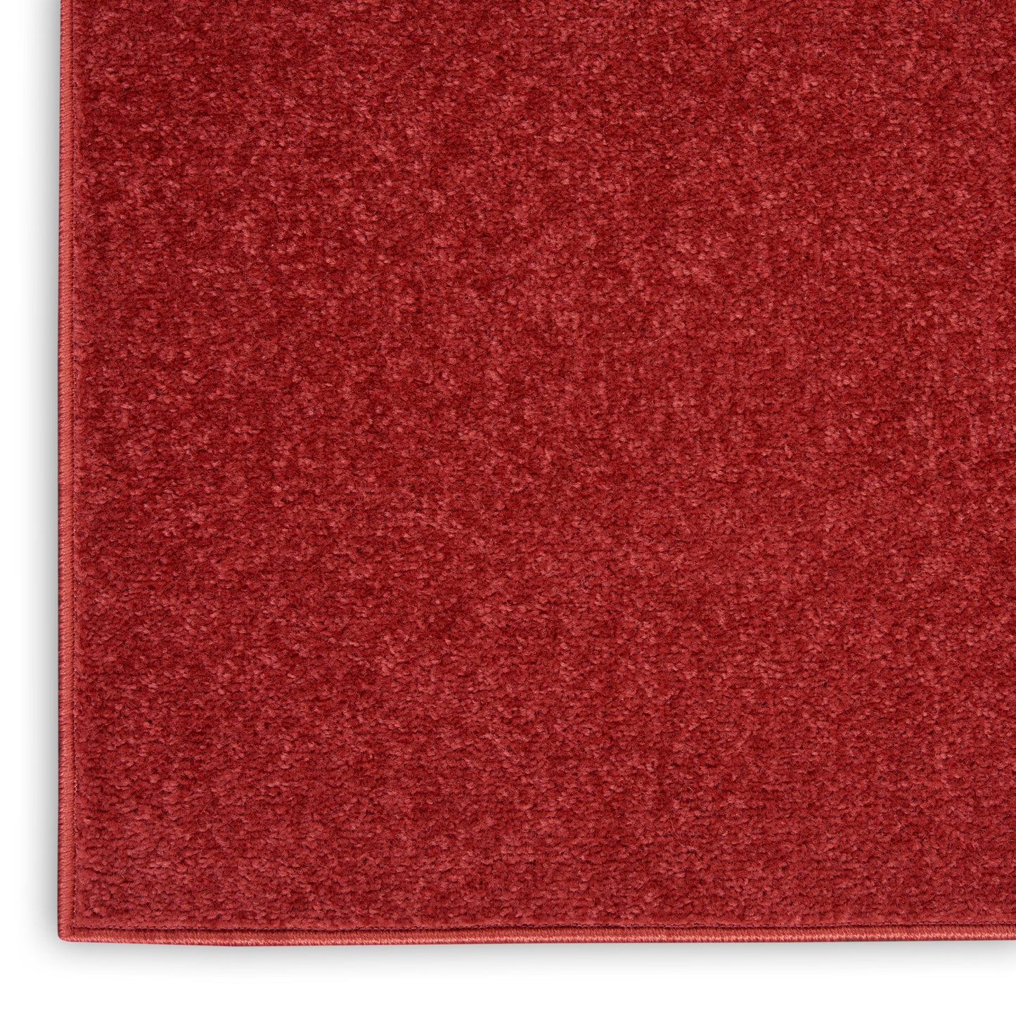 Nourison Home Nourison Essentials NRE01 Brick Red  Contemporary Machinemade Rug