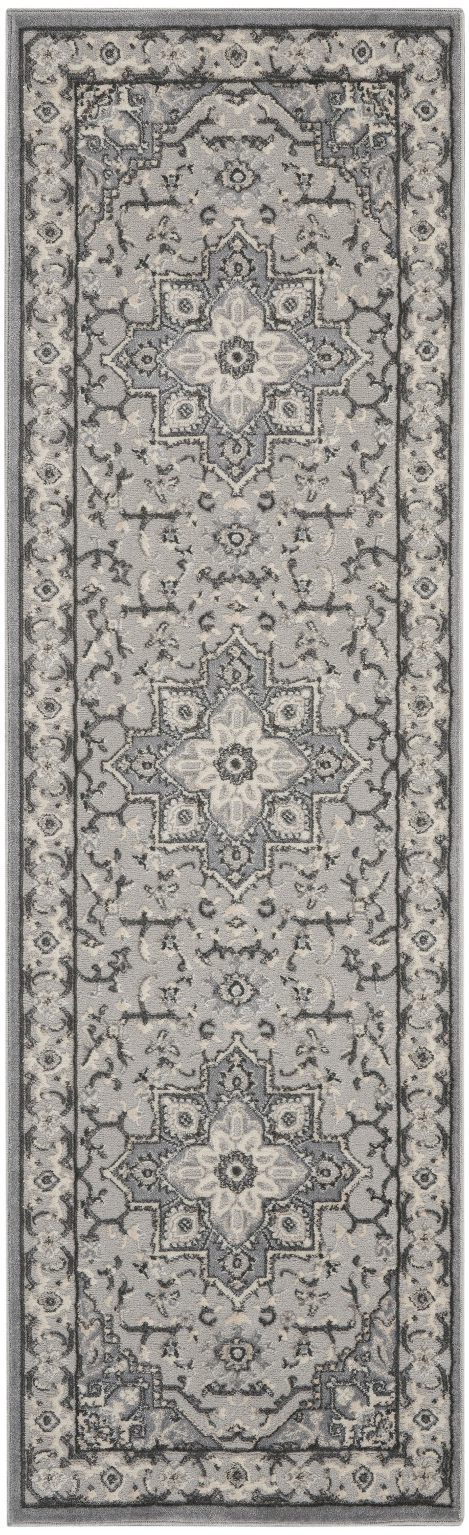 Nourison Home Grand Villa KI80 Grey Traditional Machinemade Rug