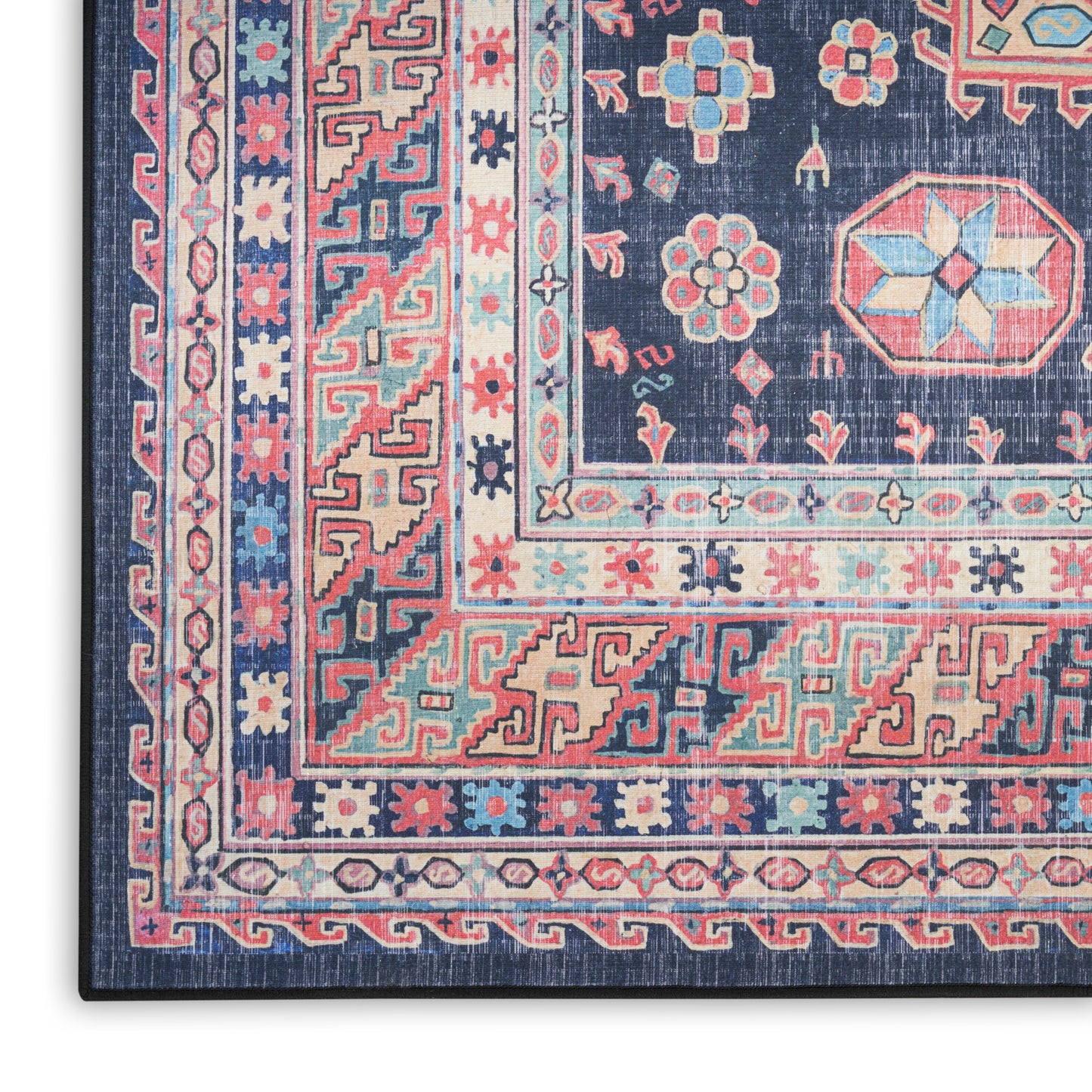 Nourison Home Vintage Home VNH03 Navy  Traditional Machinemade Rug