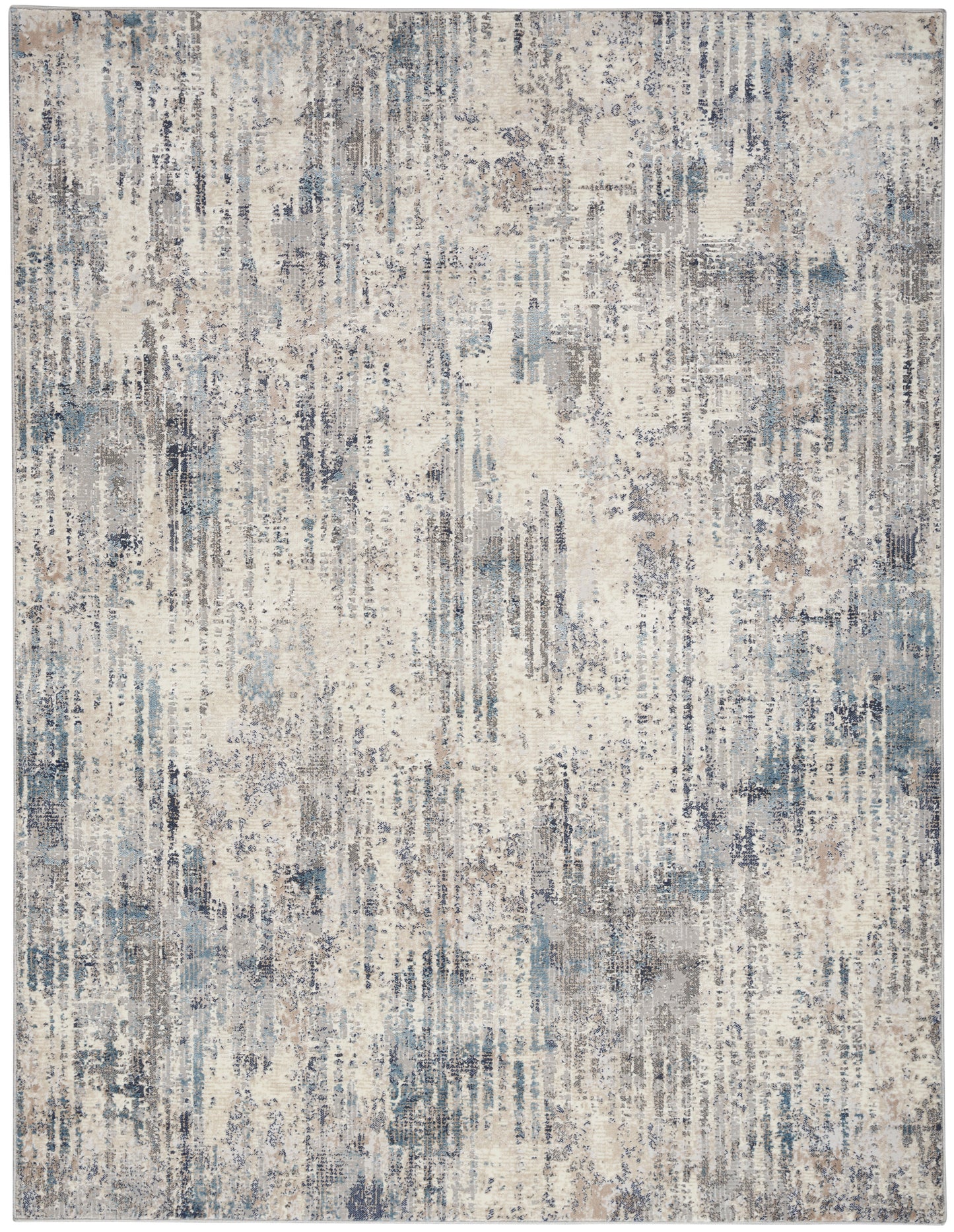 Calvin Klein CK022 Infinity IFN04 Ivory Grey Blue  Contemporary Machinemade Rug