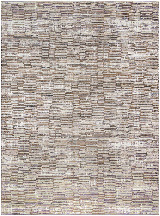 Nourison Home Sustainable Trends SUT06 Ivory Mocha  Contemporary Machinemade Rug